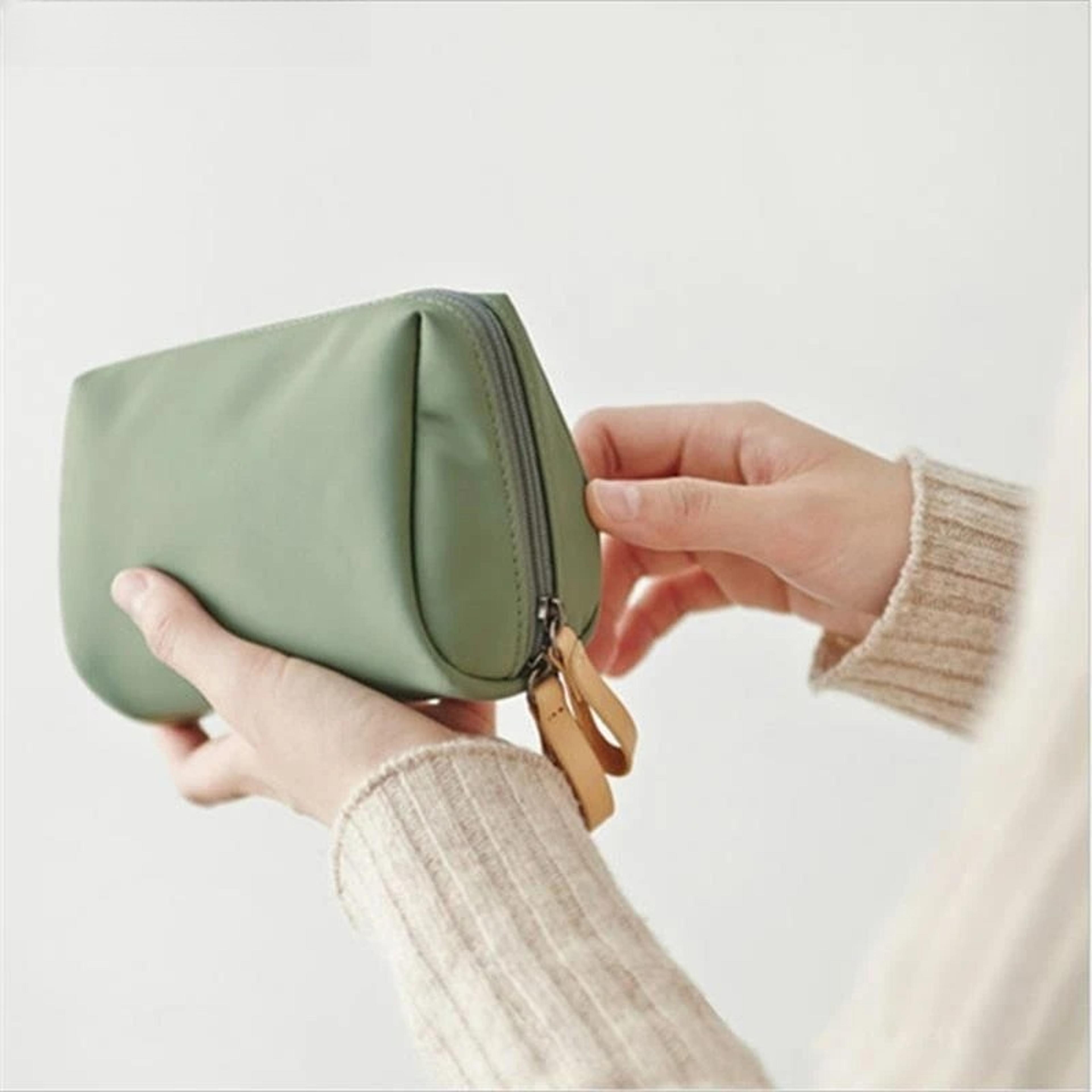portable mini makeup bag for women small cosmetic pouch and travel toiletry organizer