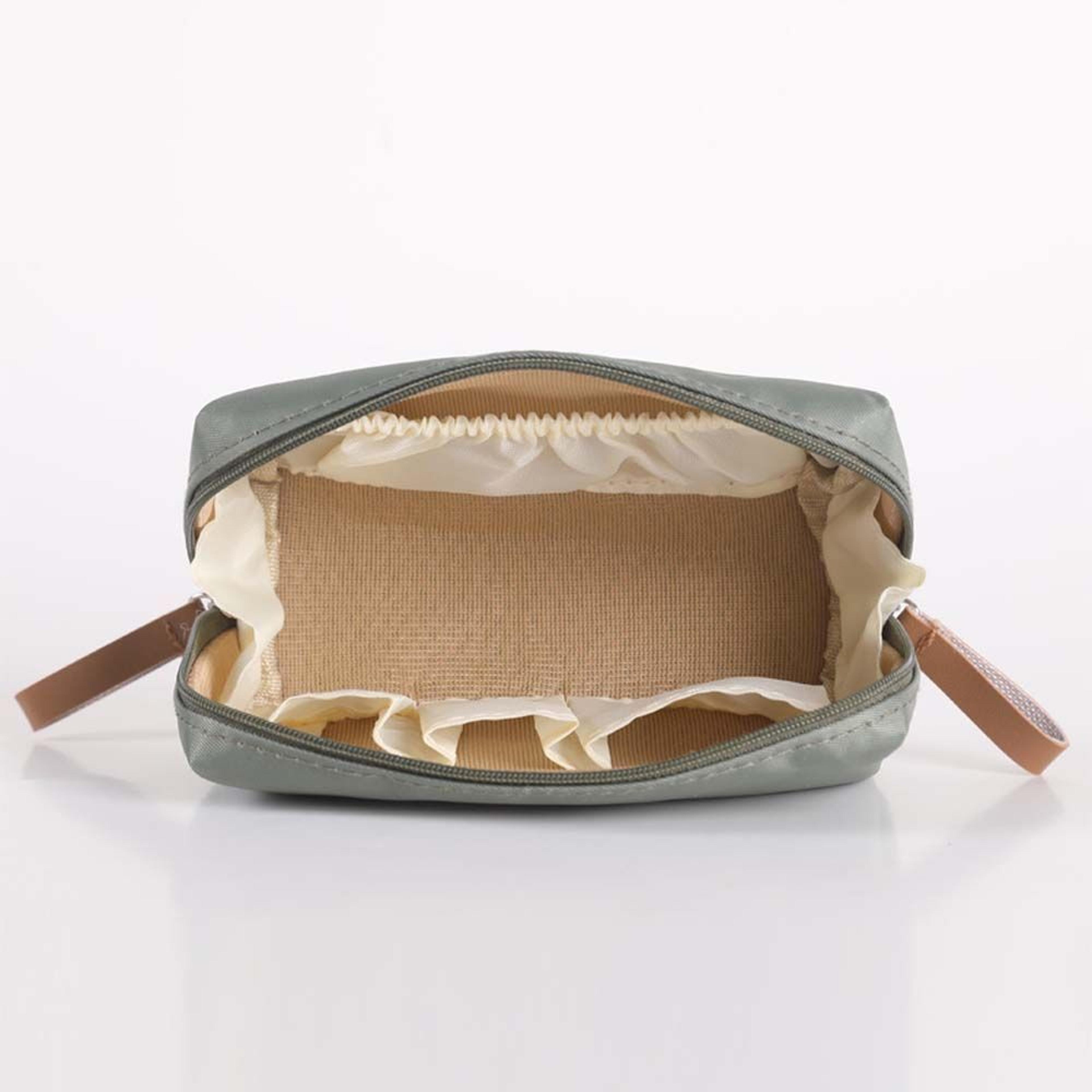 portable travel makeup bag nylon cosmetic organizer pouch for toiletries and daily essentials