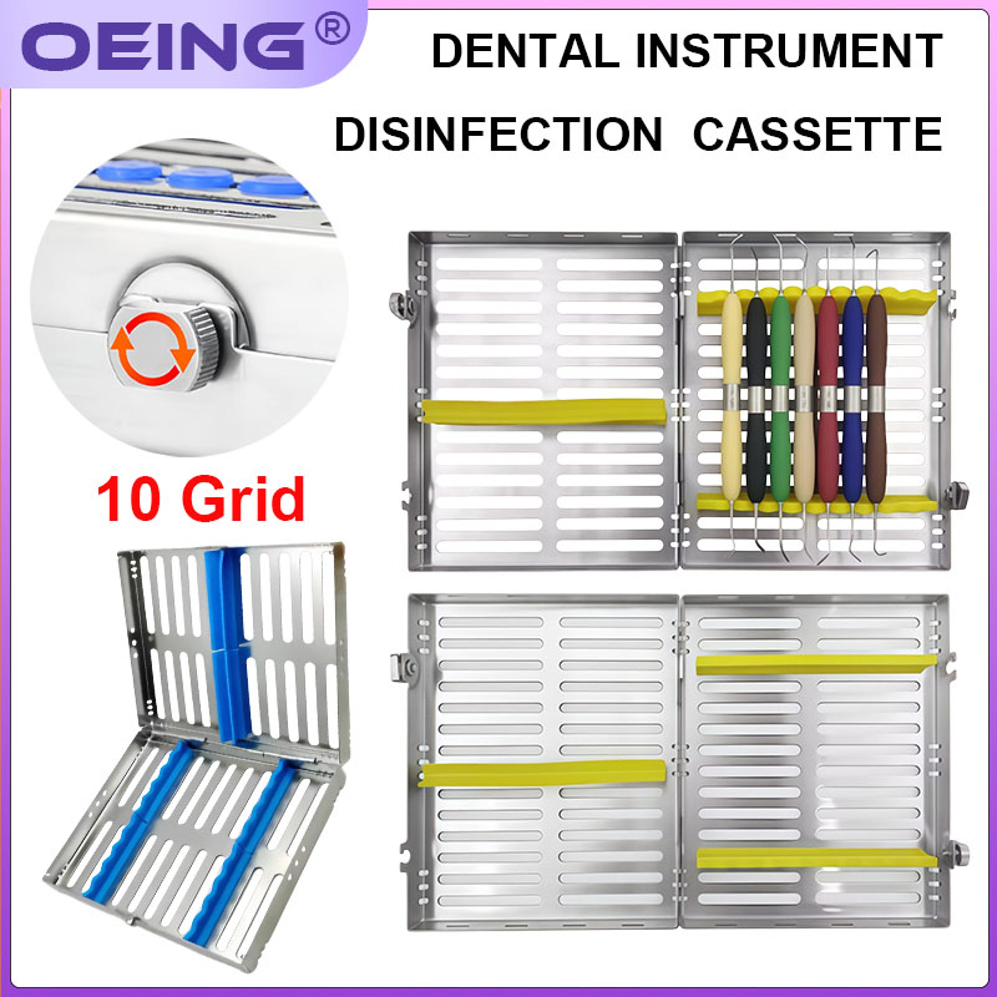 dental instrument sterilization box stainless steel autoclavable dental instrument cassette