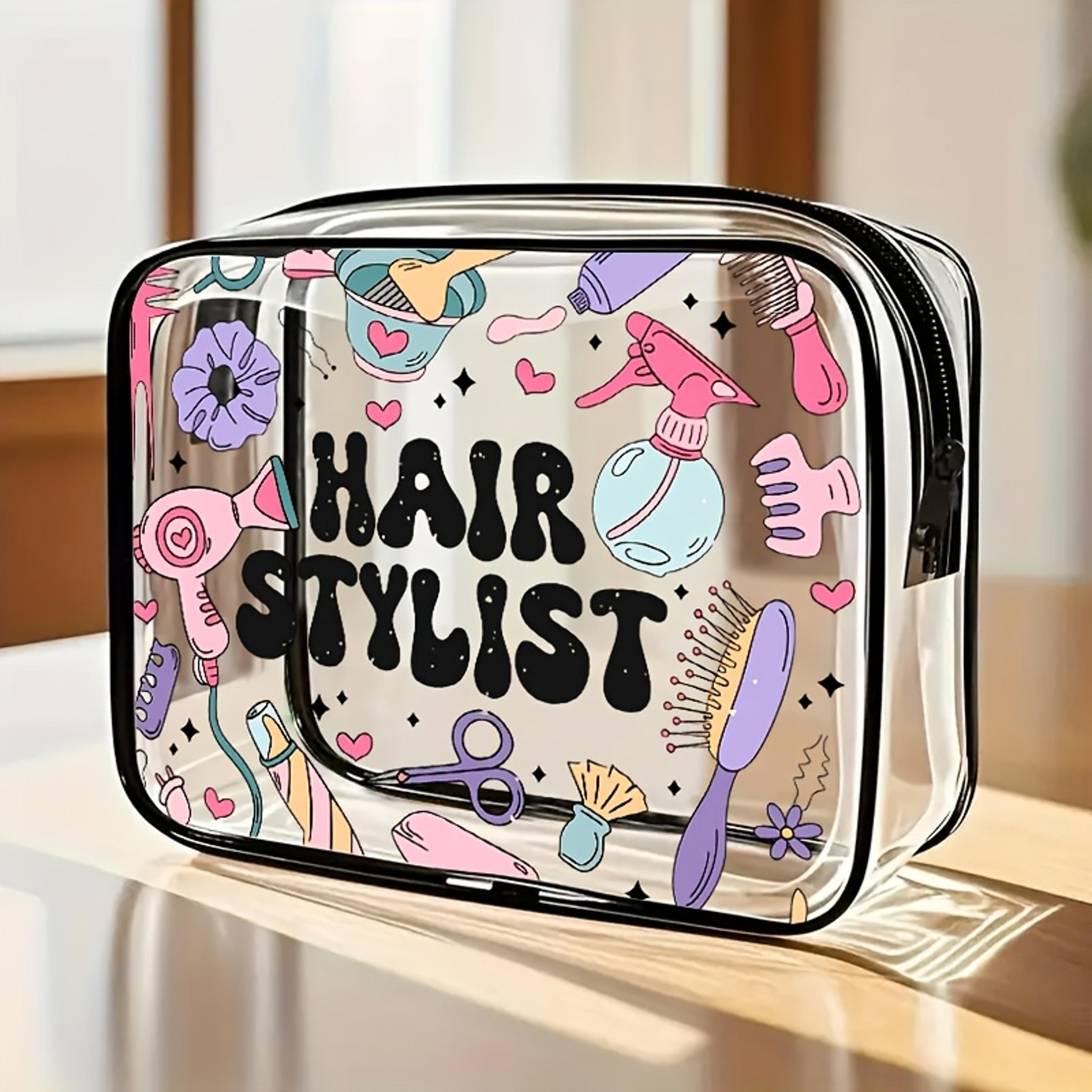 clear waterproof makeup bag transparent travel toiletry organizer