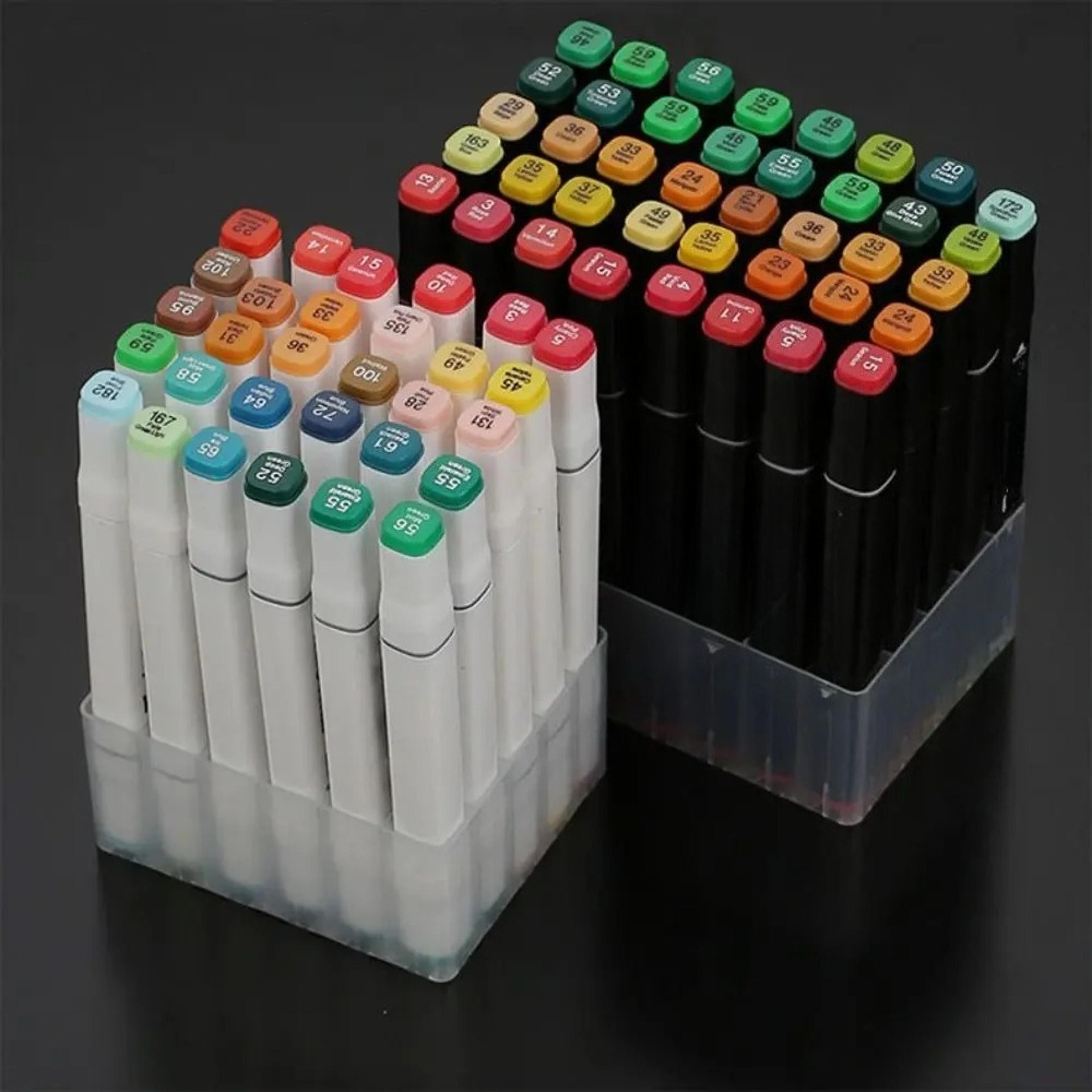 30 slot marker organizer and pen holder for art supplies and makeup brushes