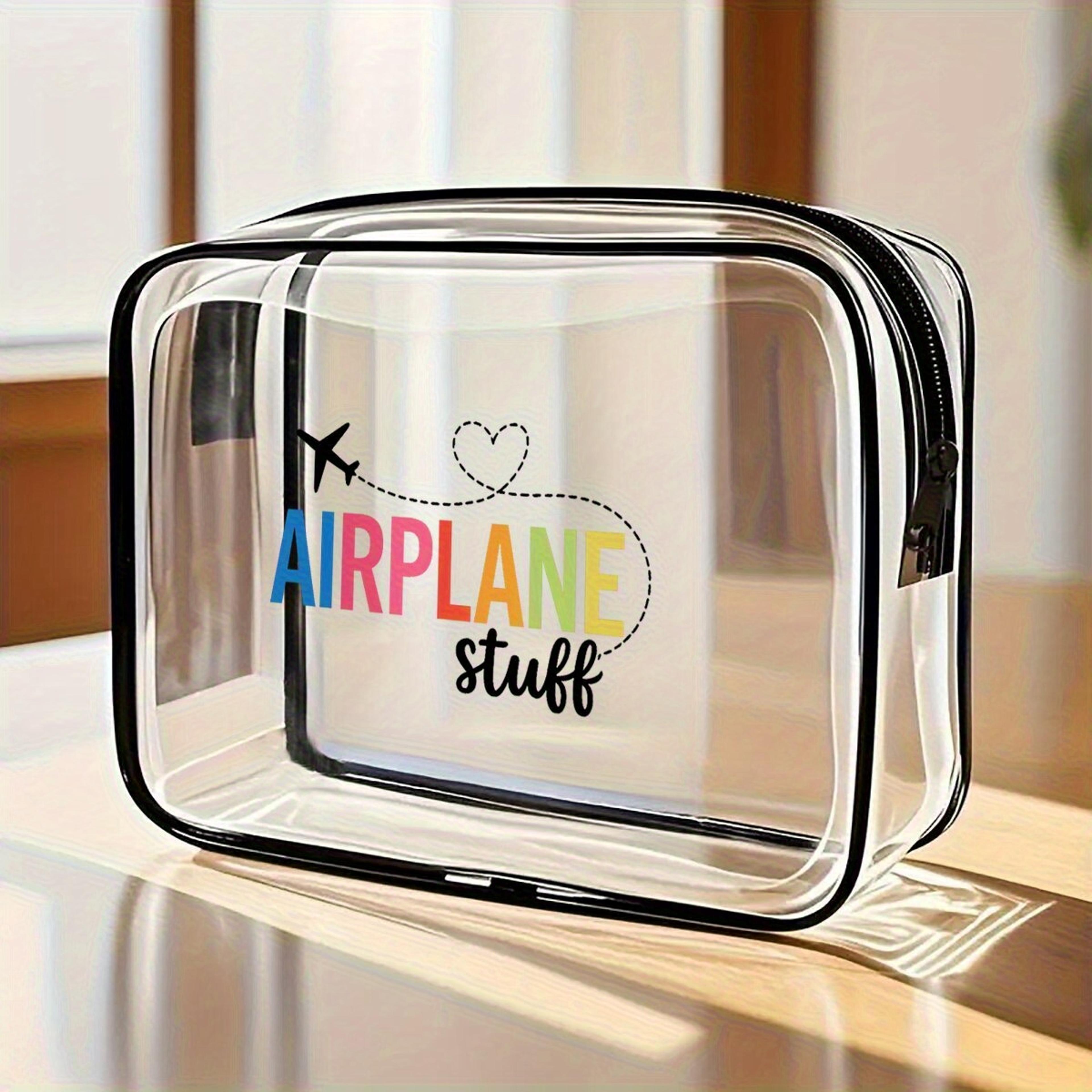 clear makeup bag travel toiletry organizer with zipper