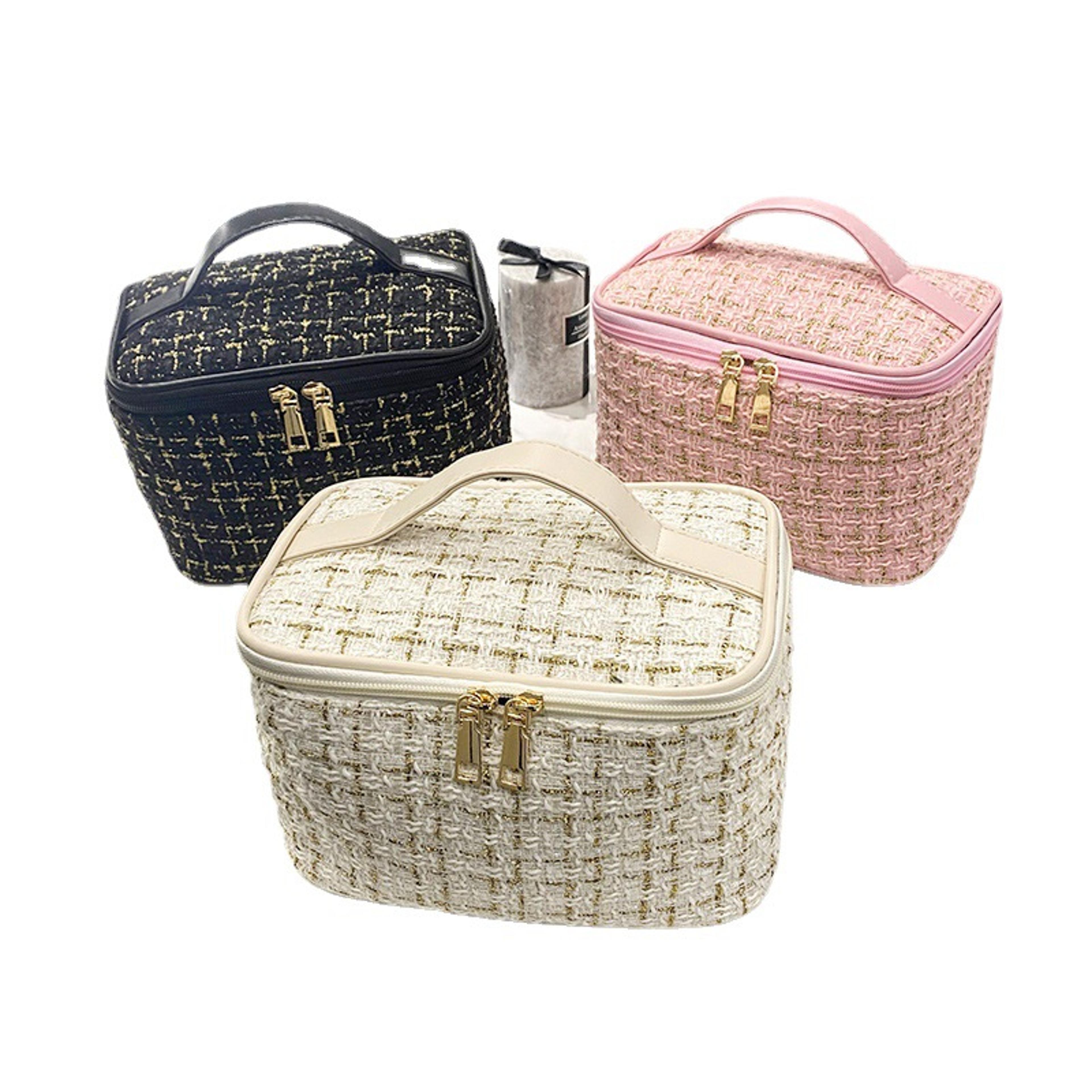 large capacity travel makeup bag portable cosmetic and toiletry organizer