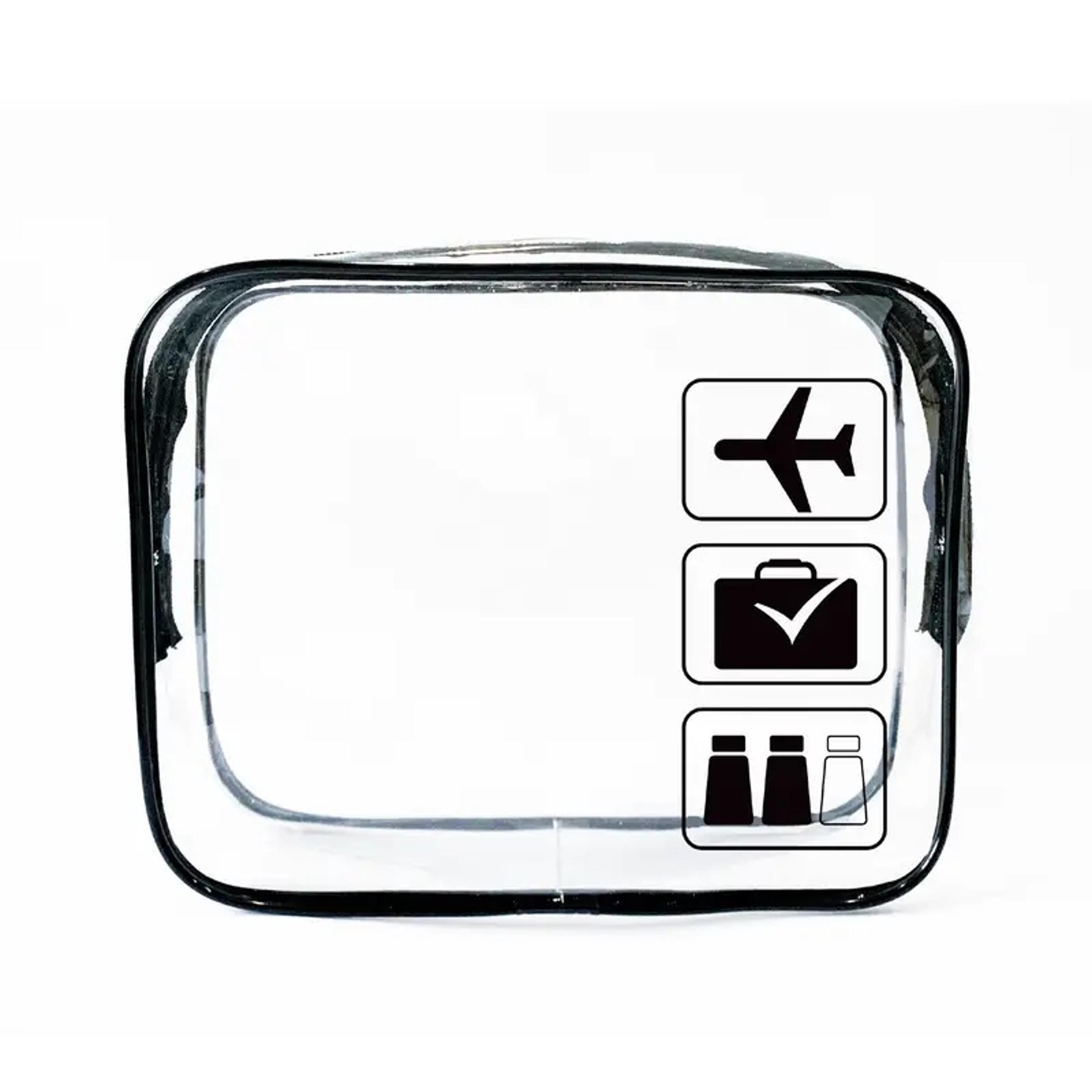 tsa compliant clear toiletry bag quart size leak resistant travel makeup organizer