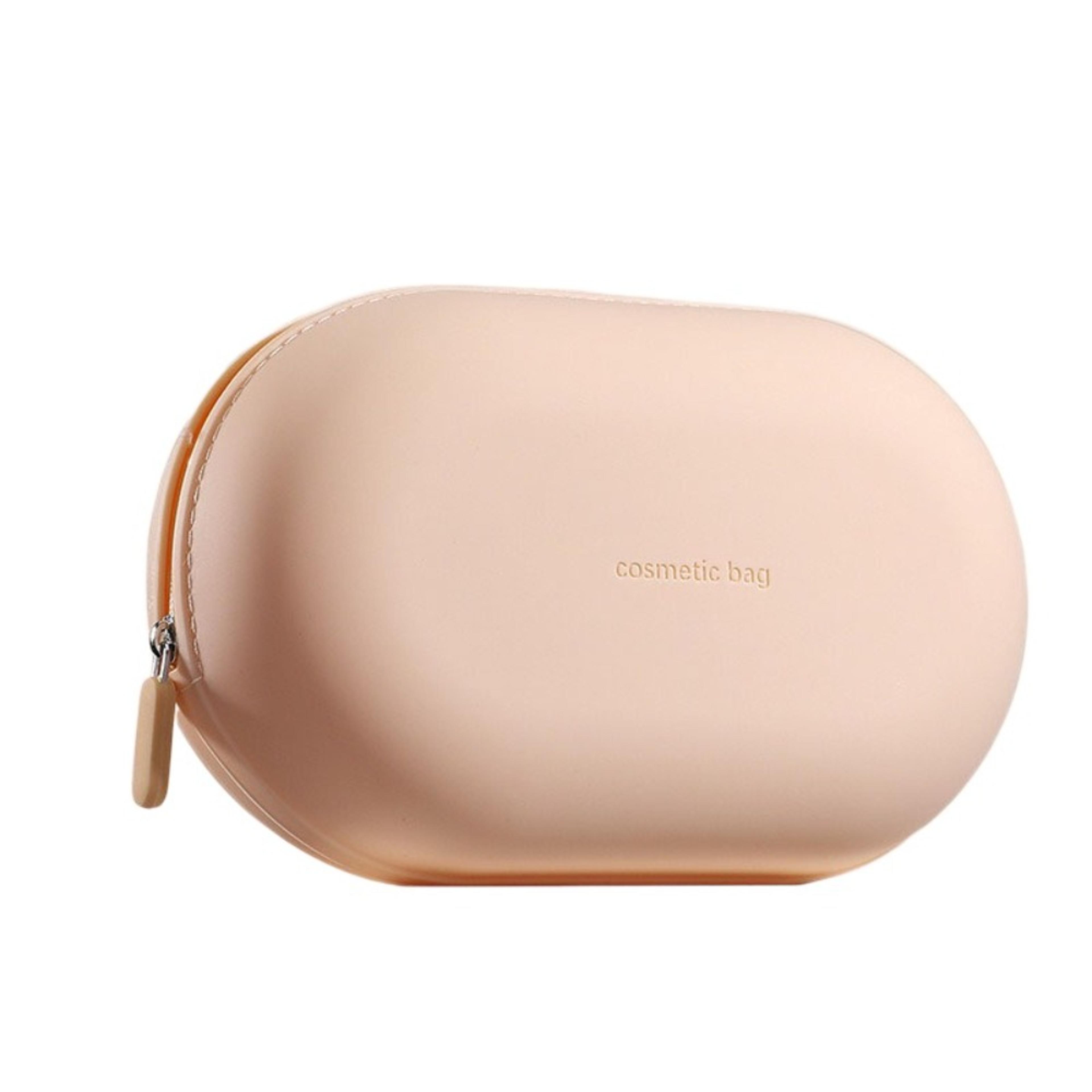 large capacity silicone makeup bag waterproof travel cosmetic pouch with zipper