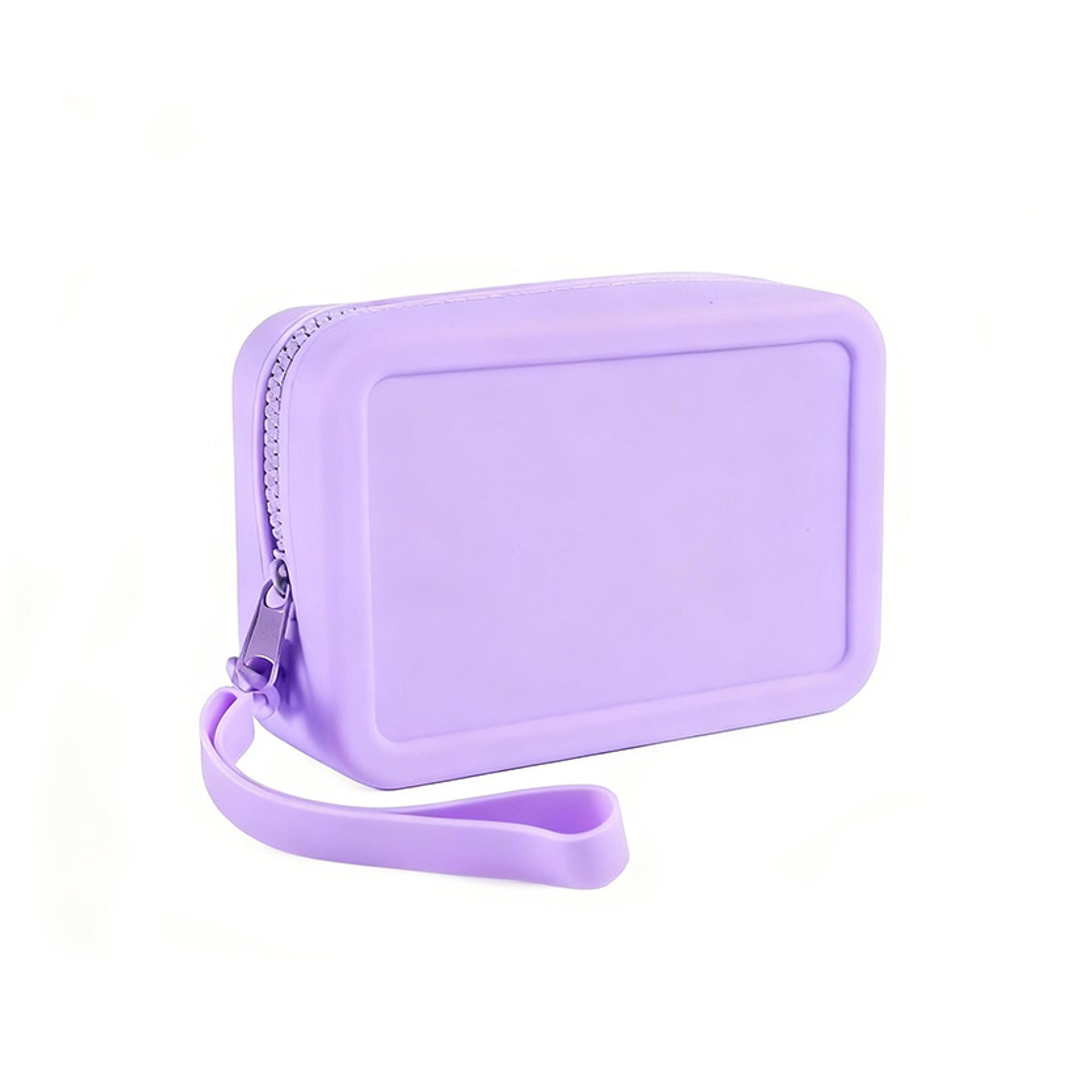 easy clean silicone makeup bag wear resistant travel cosmetic bag for makeup and toiletries