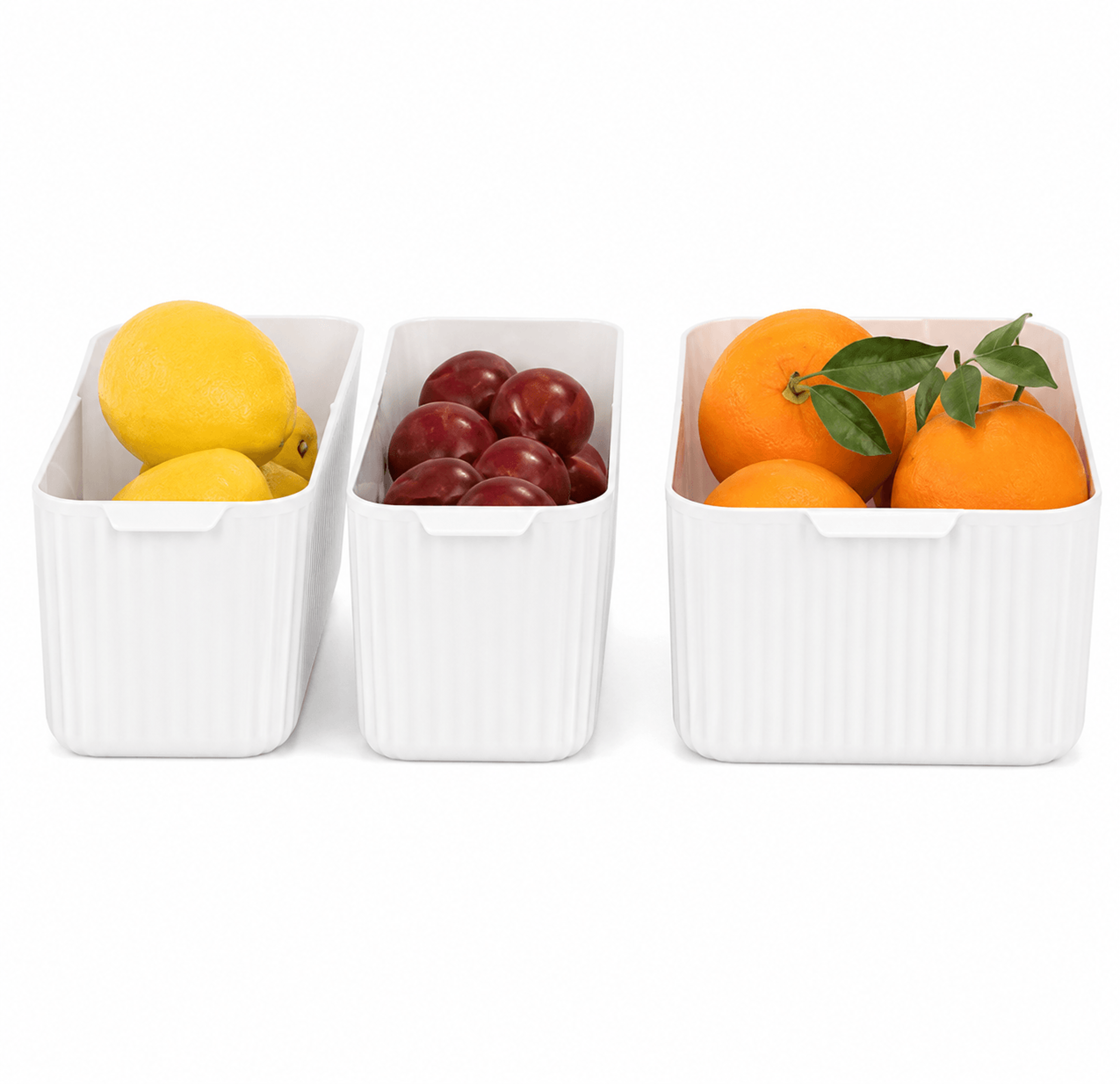 stackable plastic storage box with handle kitchen cabinet and pantry organizer