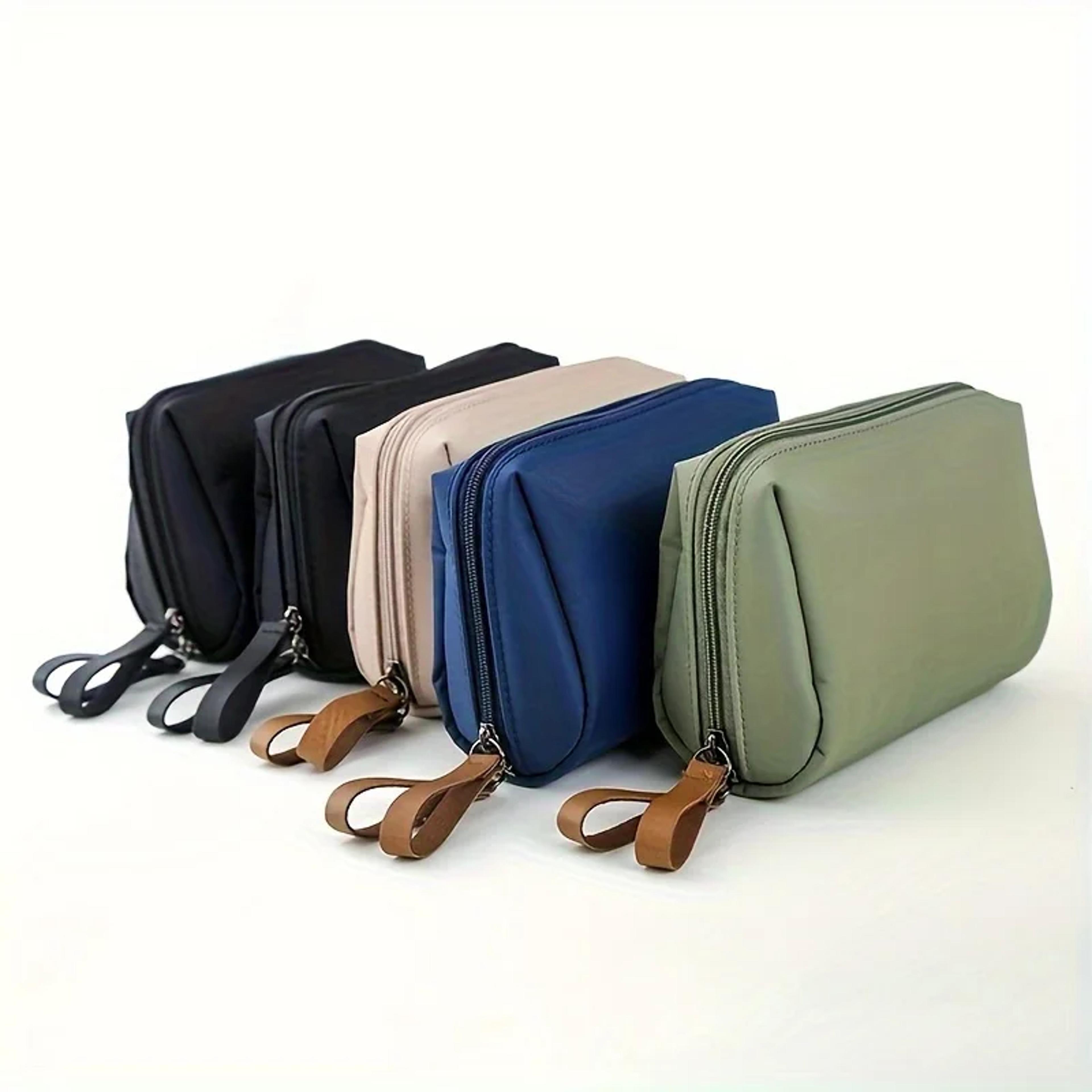 small travel makeup bag waterproof portable cosmetic pouch and toiletry organizer