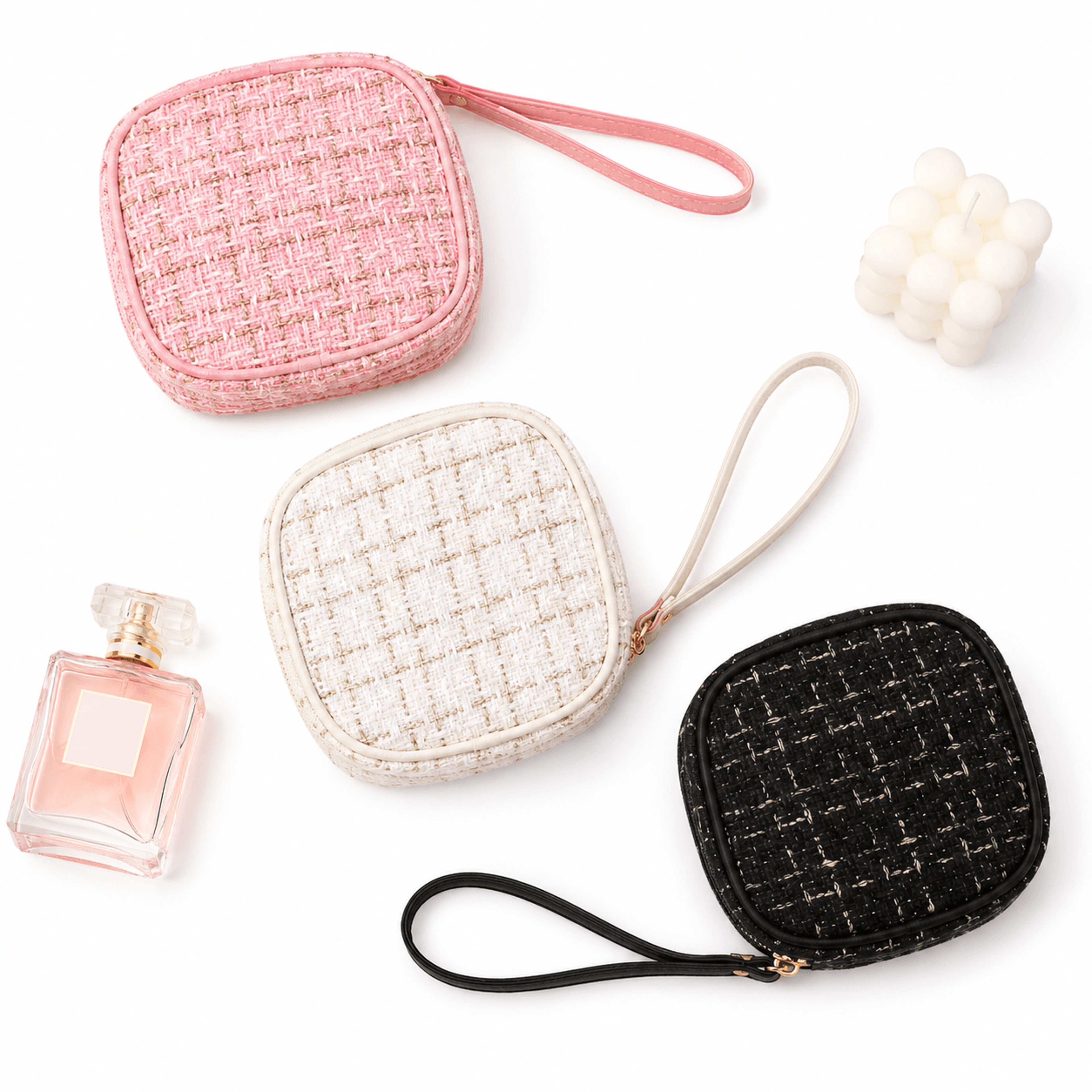 mini makeup bag for purse portable cosmetic pouch and travel organizer for women