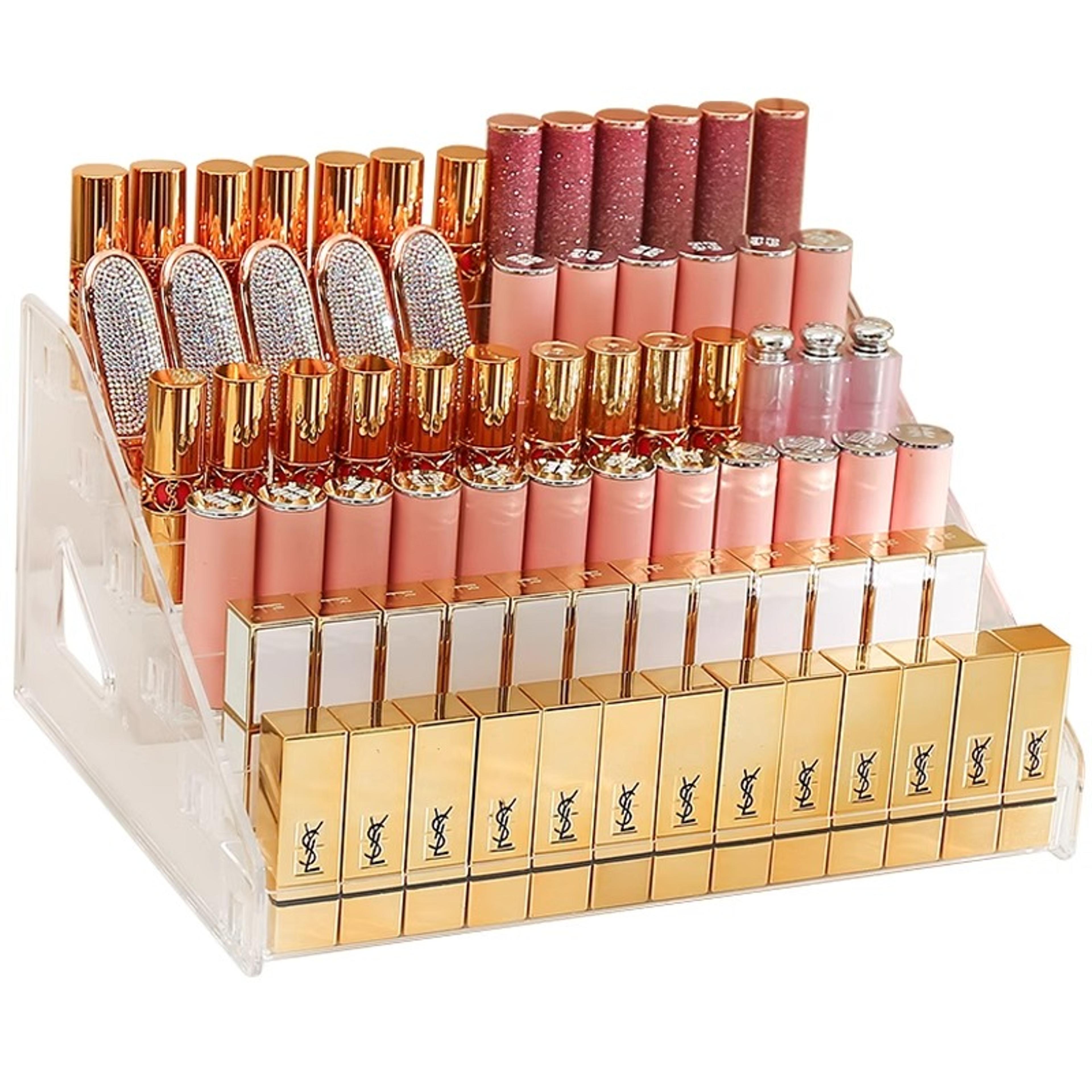 5 tier makeup organizer shelf lipstick lip gloss cosmetic display stand