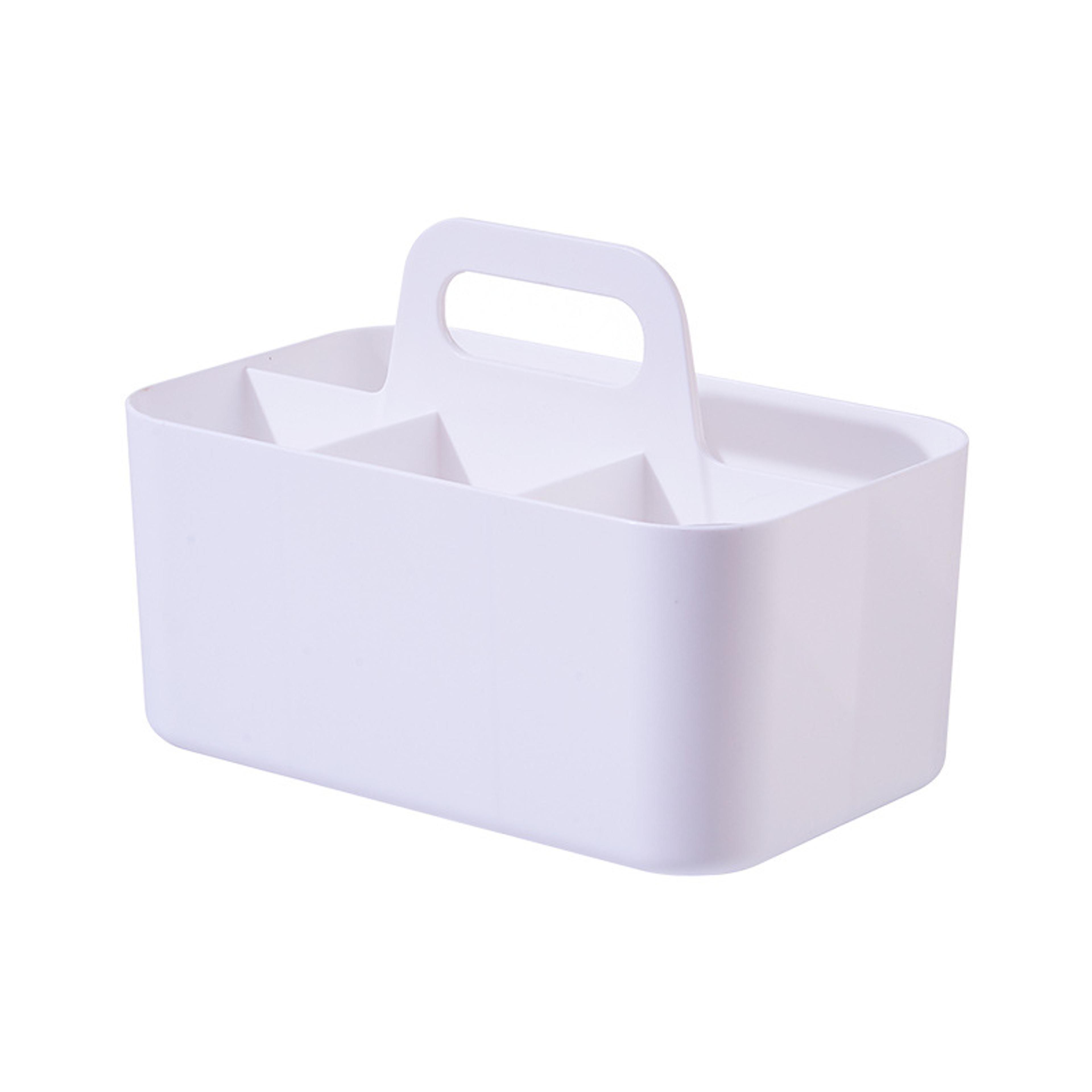 portable desktop organizer storage basket with handle for pens pencils and stationery