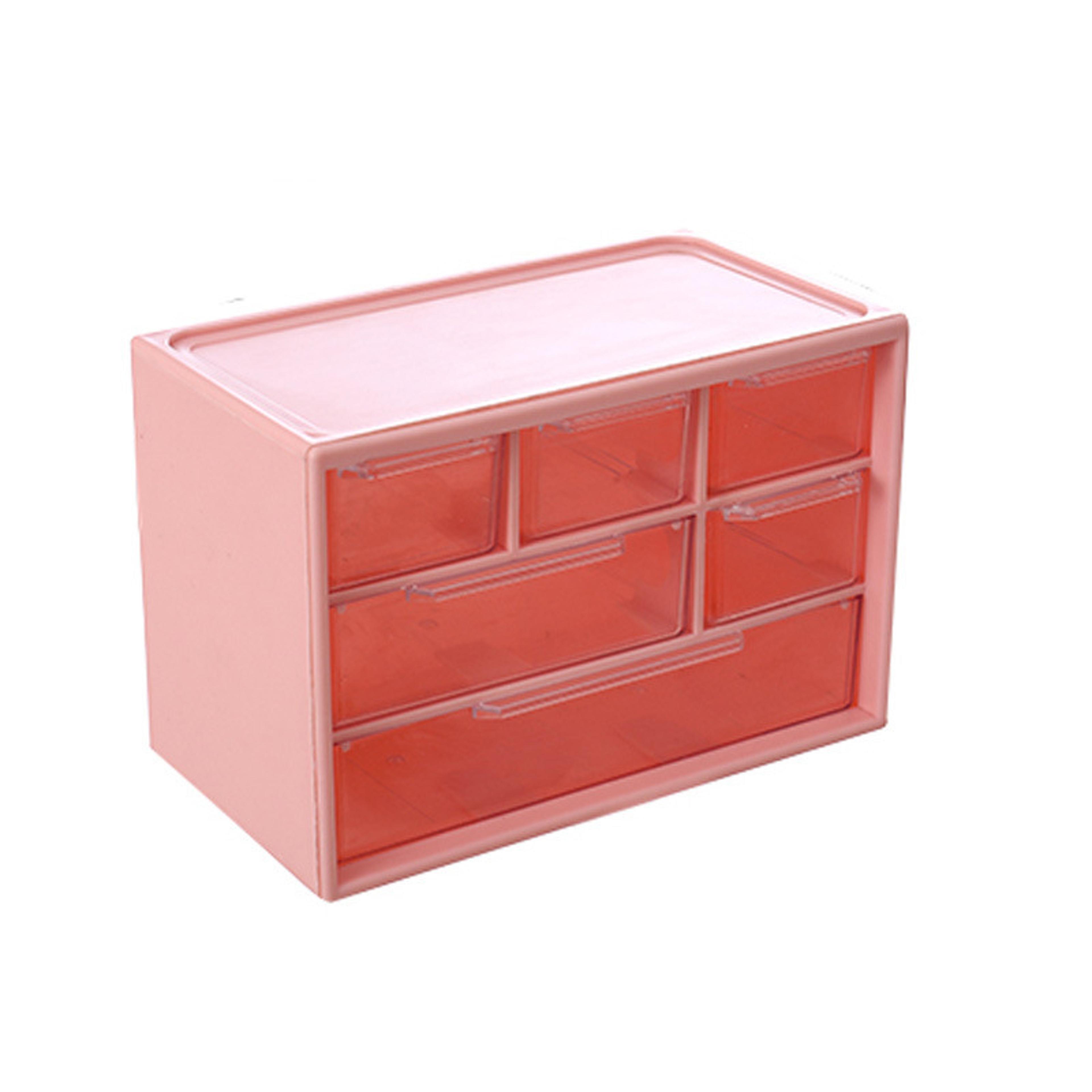 clear desktop organizer storage box with drawer for jewelry hair clips and small essentials