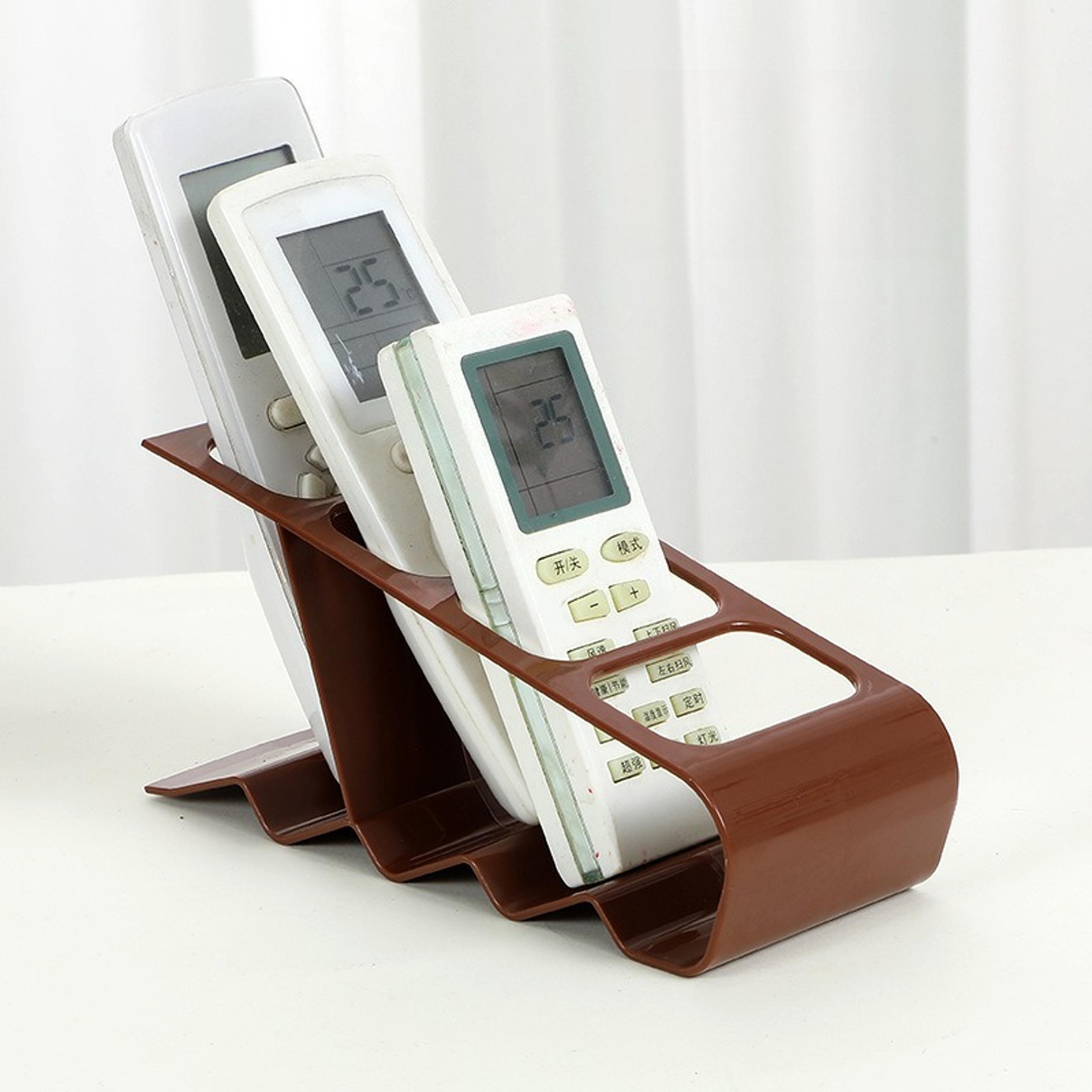 4 grid remote control organizer with non slip base compact tv remote holder