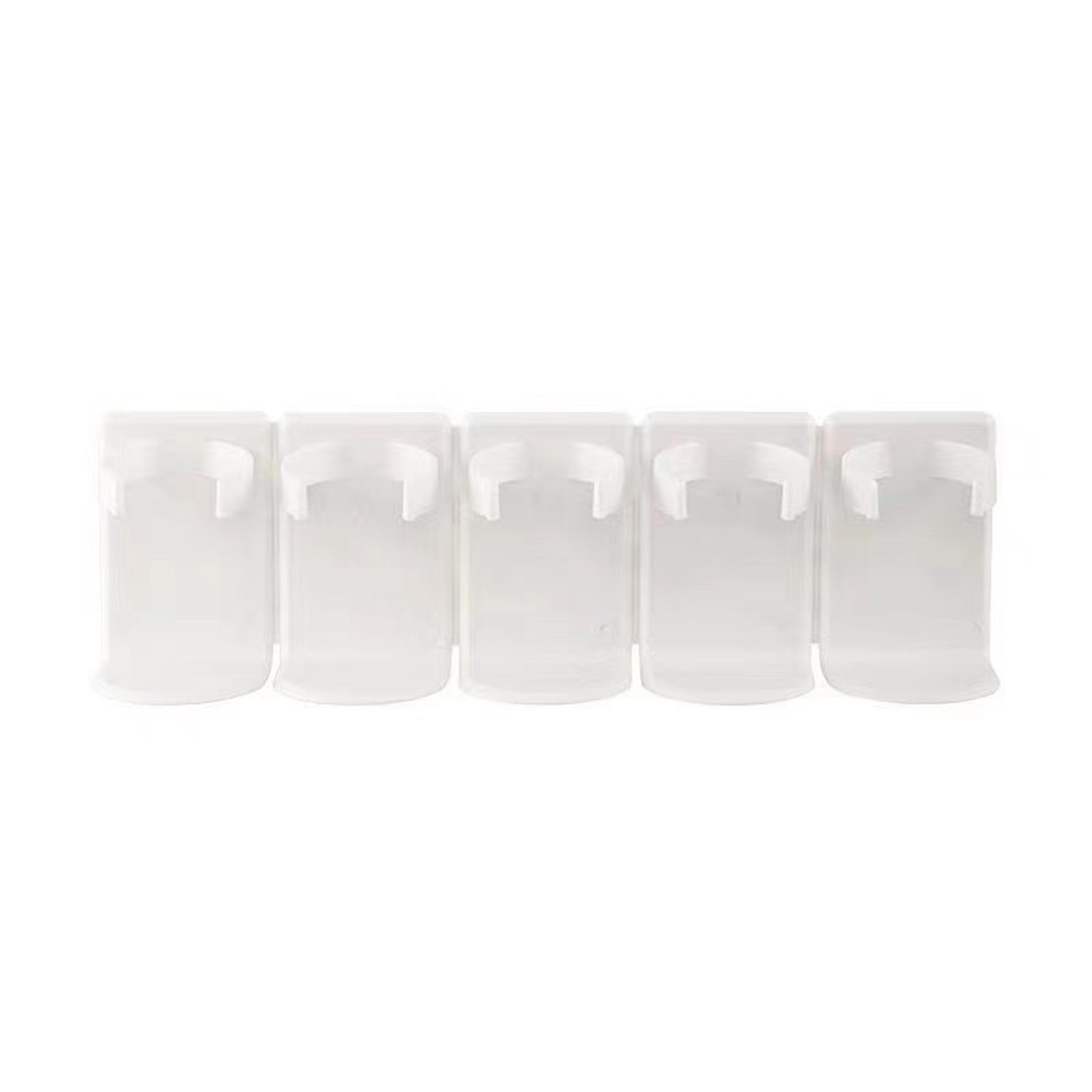 5 grid punch free wall mounted cosmetic organizer rack