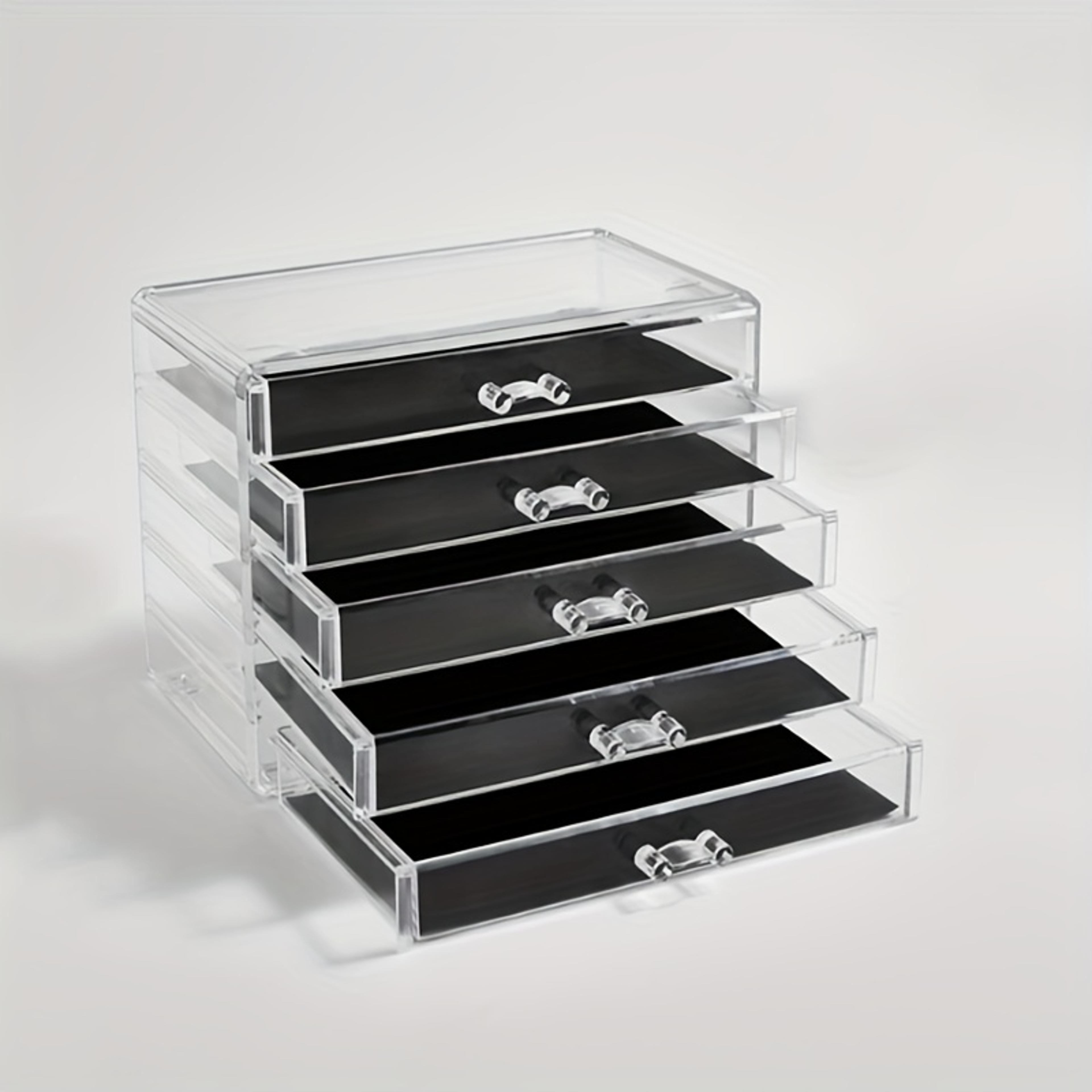 5 layer acrylic drawer organizer for desk and office supplies
