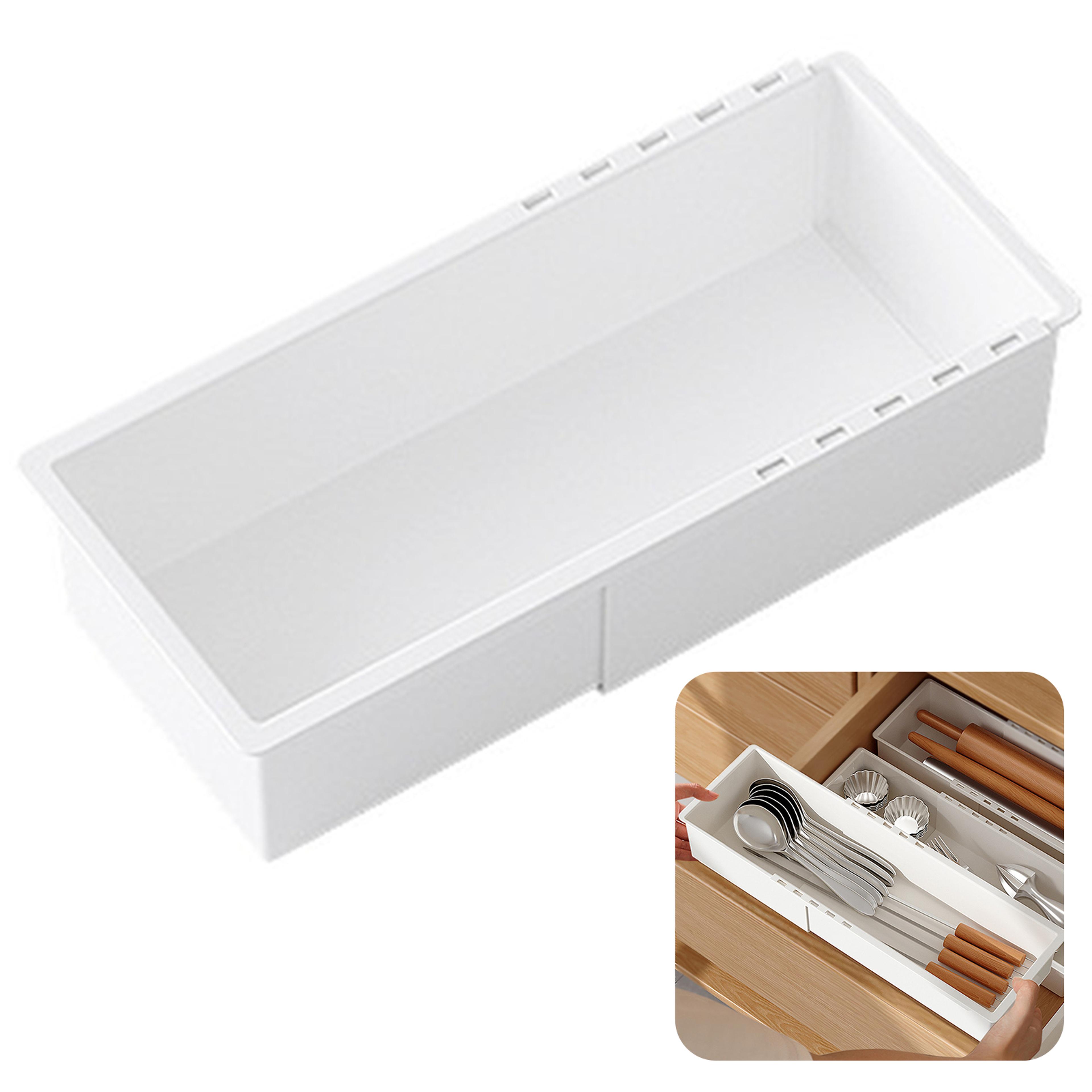 adjustable extendable drawer organizer for makeup desk dresser storage