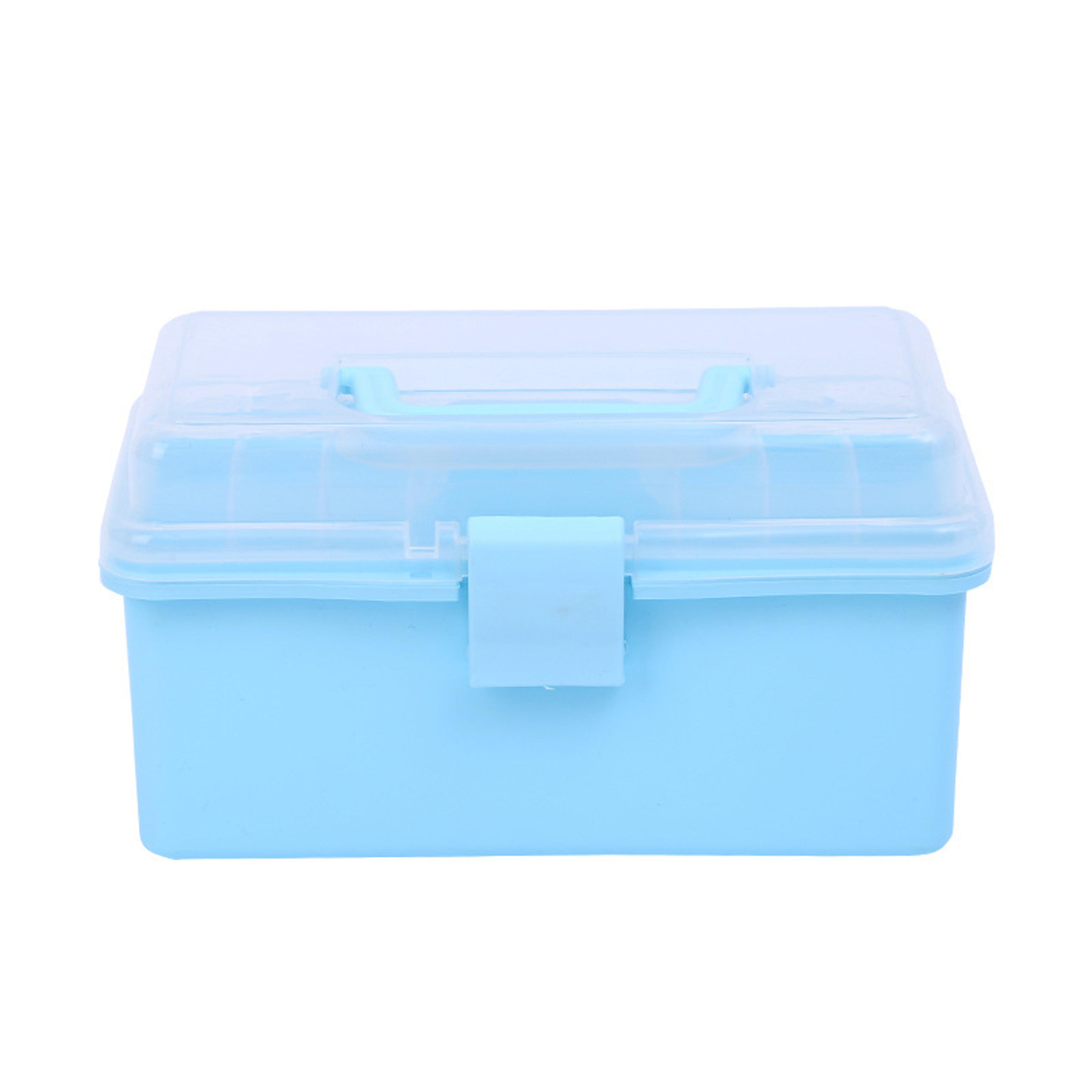 3 layer makeup organizer box portable hair accessories and jewelry storage case