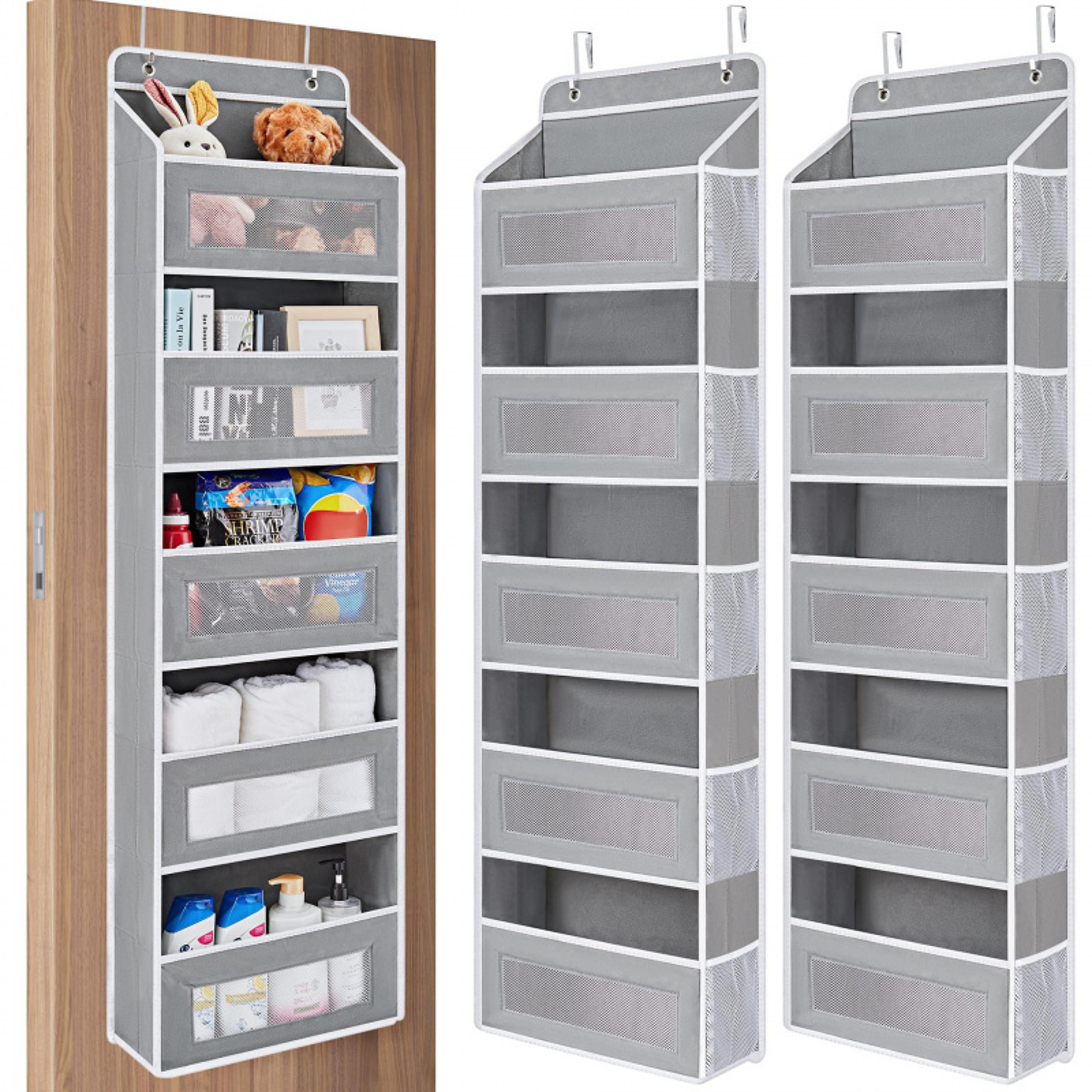 3 shelf over door organizer hanging storage rack for bedroom bathroom and baby essentials