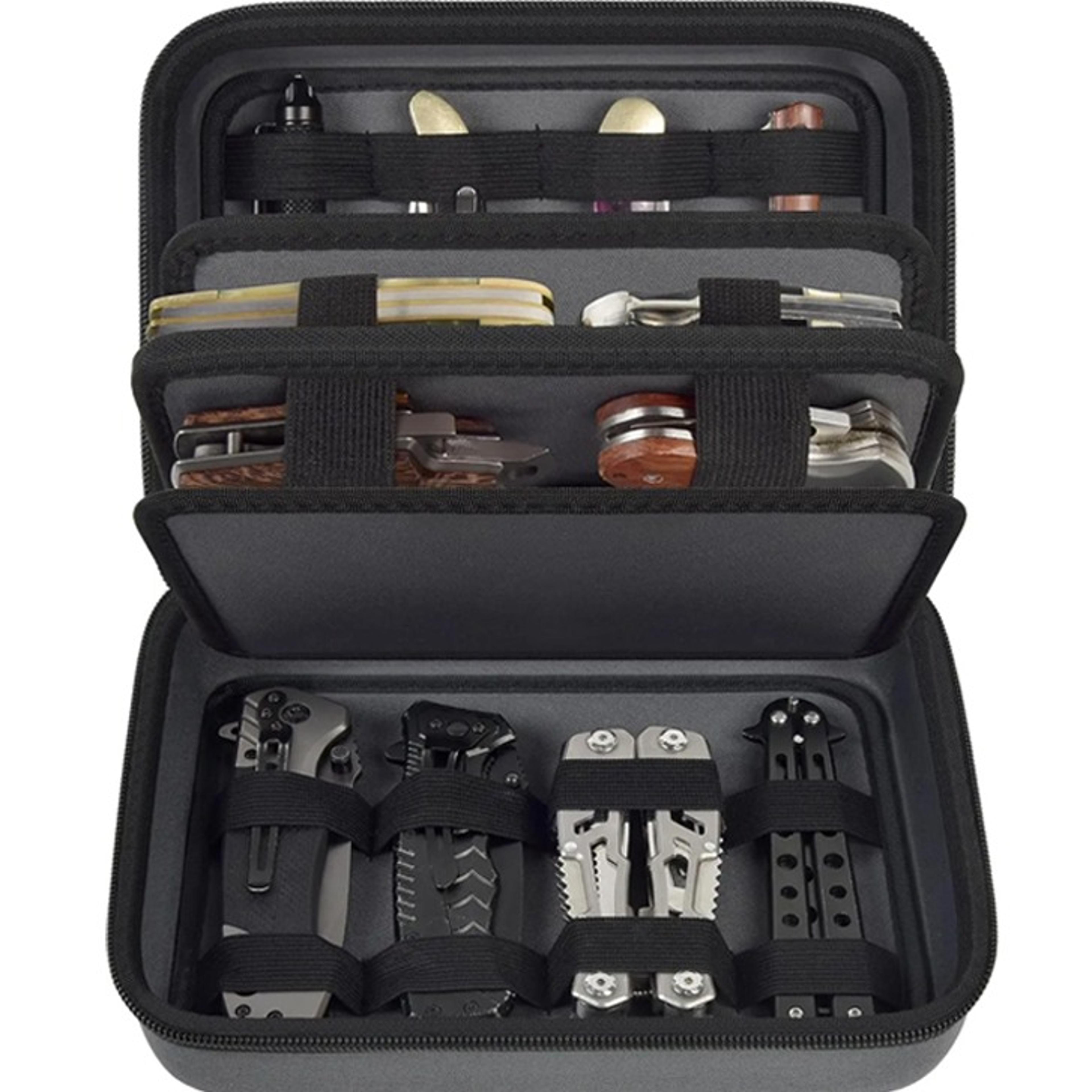 24+ pocket knife display case 32 slot folding knife storage organizer
