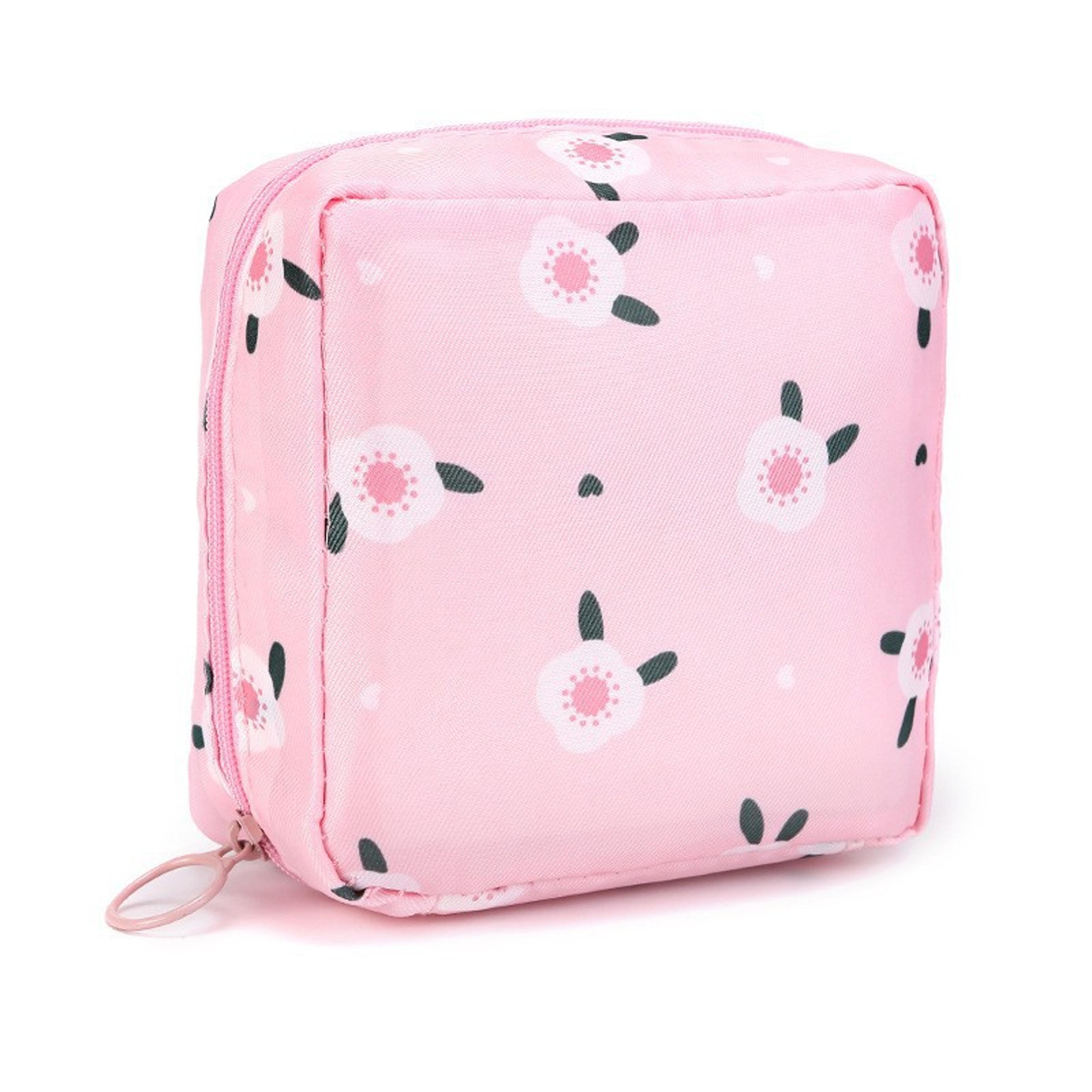 portable sanitary napkin storage bag waterproof period pouch for women and girls