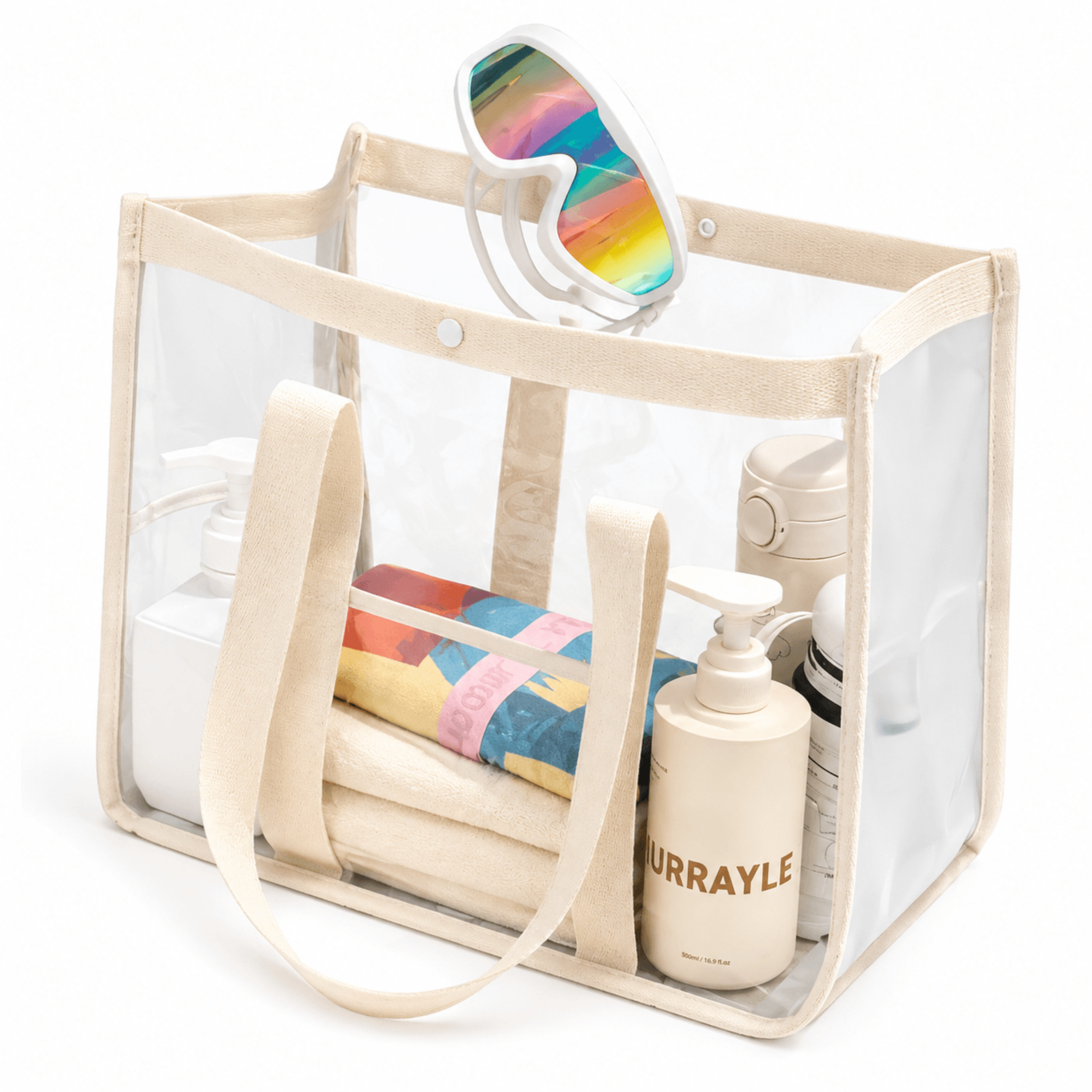 waterproof beach bag transparent pvc travel organizer makeup pouch