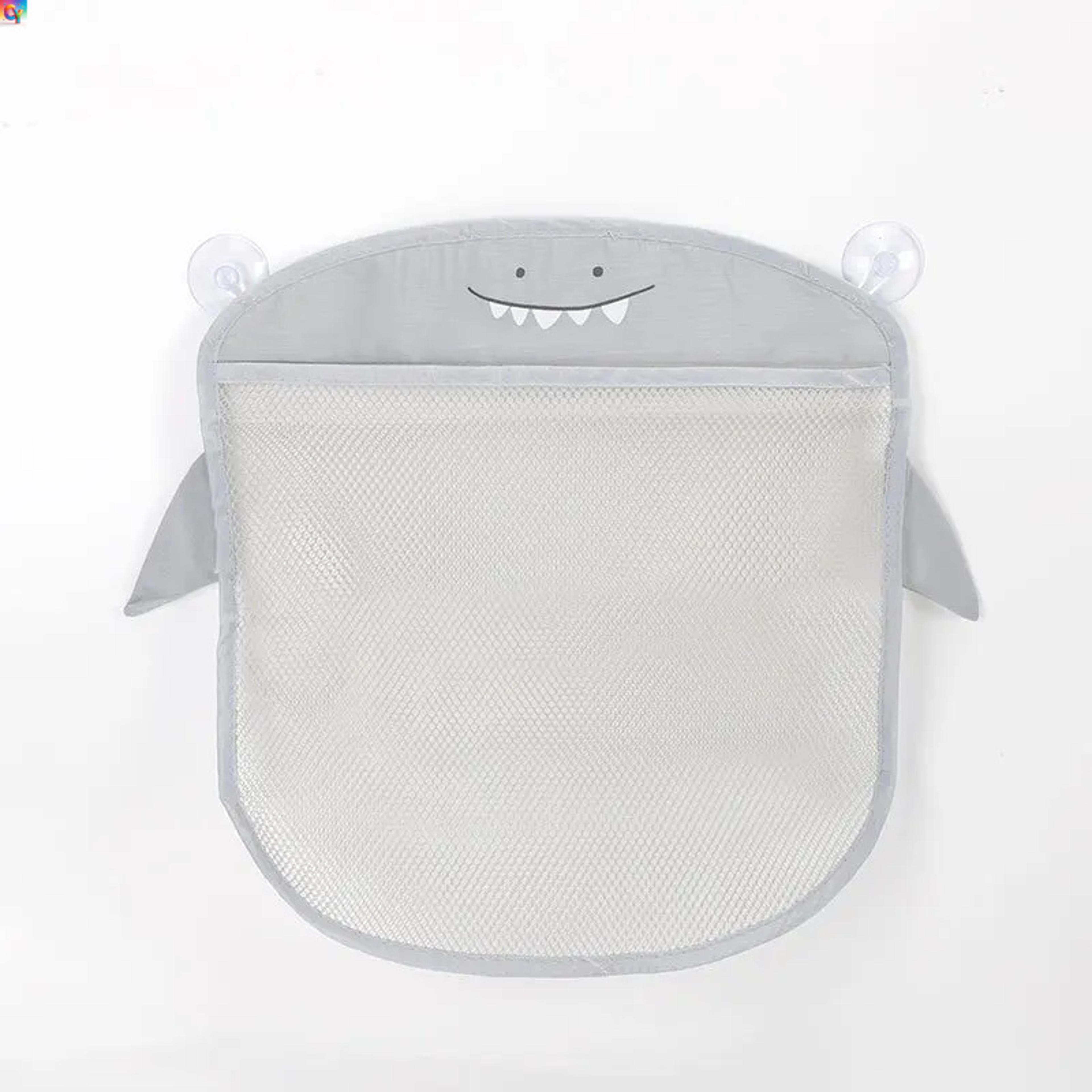 kids bath toy organizer mesh storage bag with suction cups quick dry bathroom toy holder