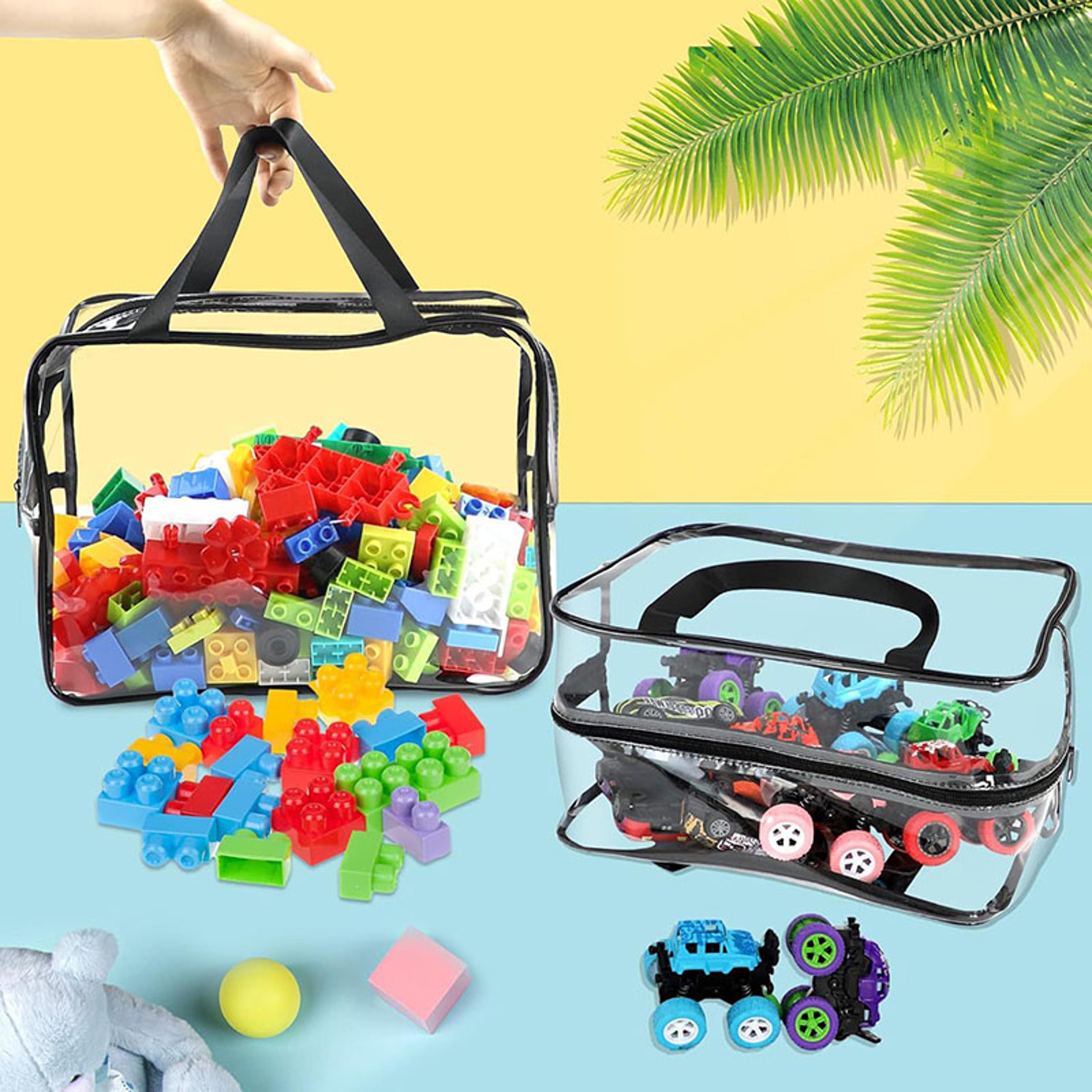 transparent waterproof toy storage bag pvc travel pouch organizer