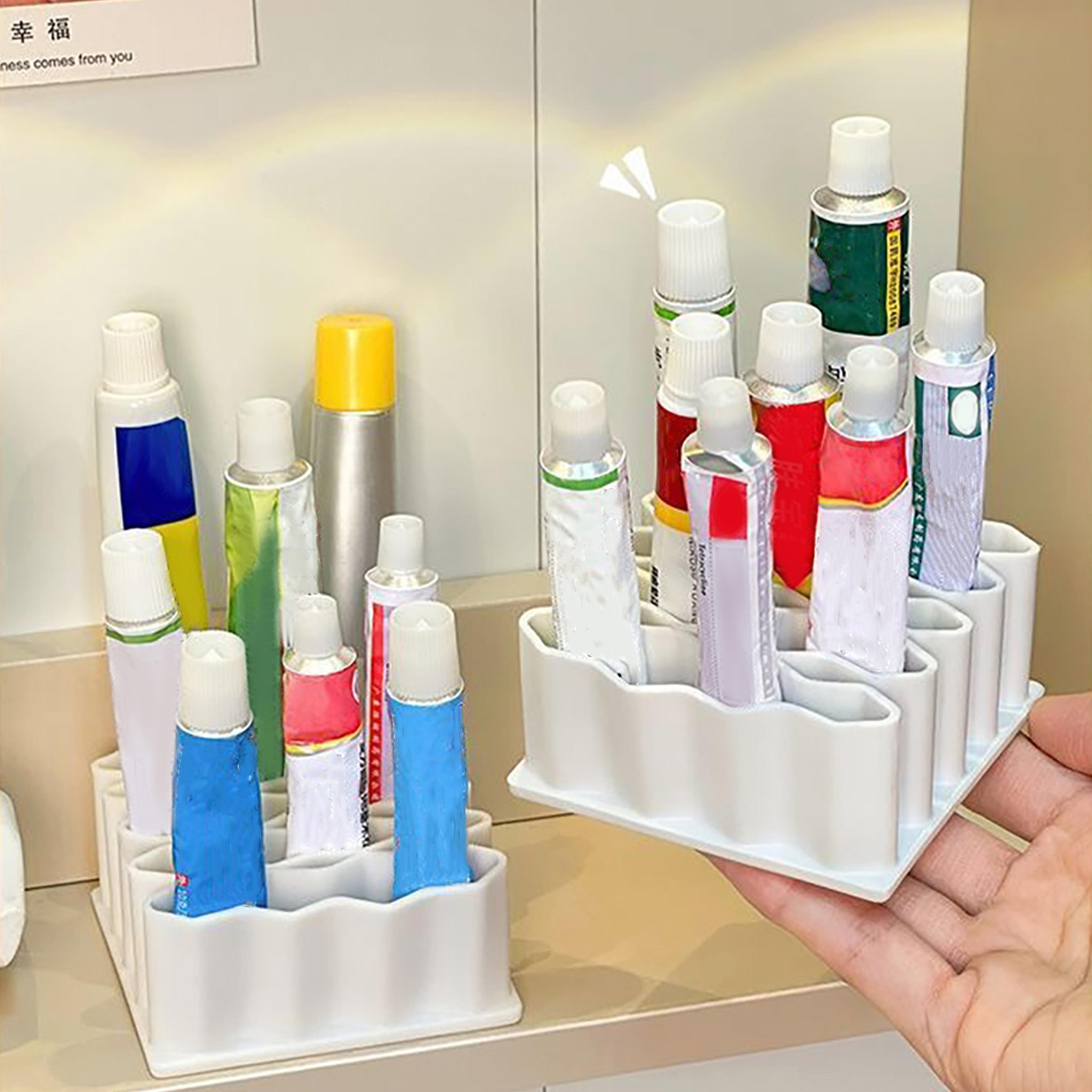 silicone ointment storage rack medicine tube organizer desktop cosmetic holder