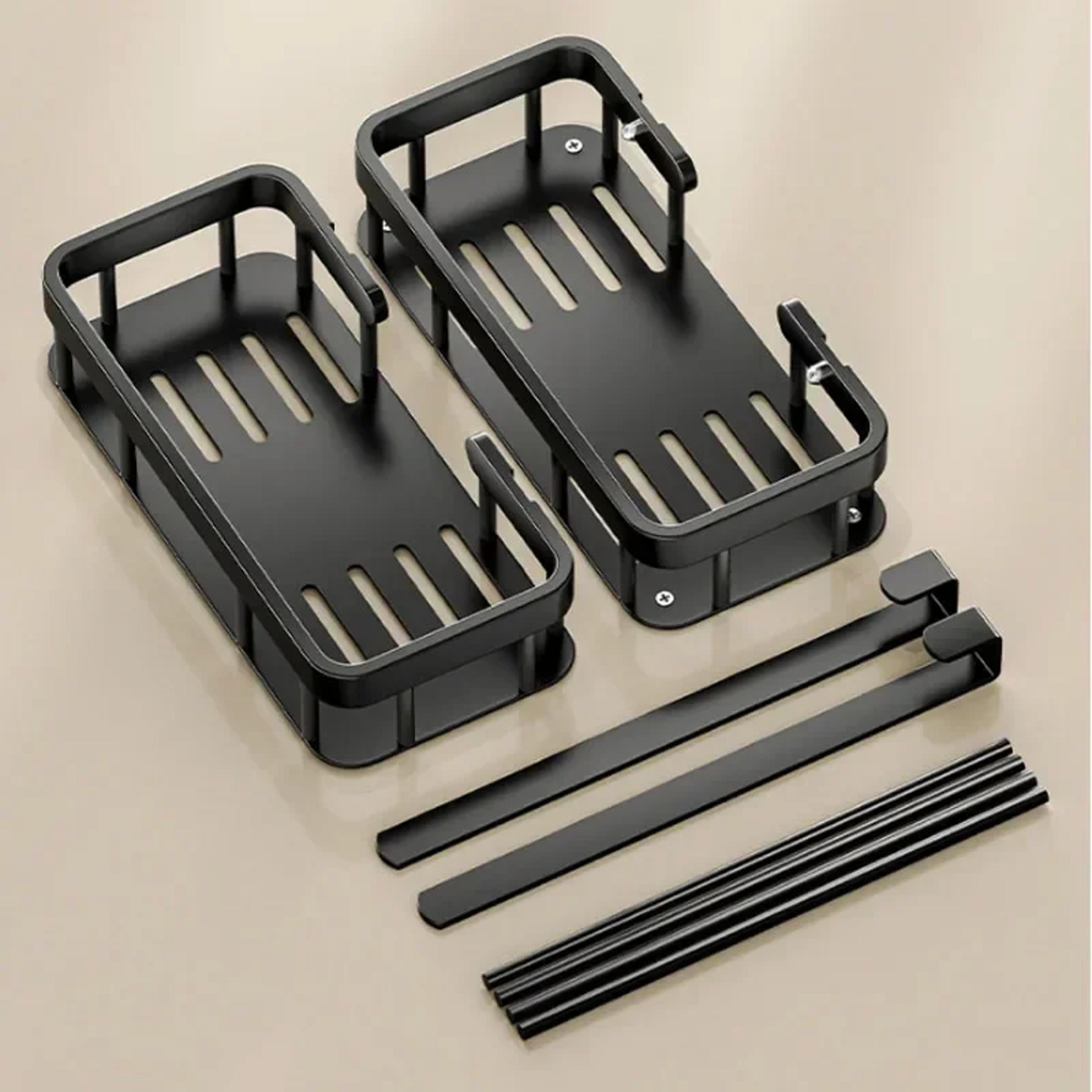 over the door shower caddy bathroom storage rack double shelf organizer