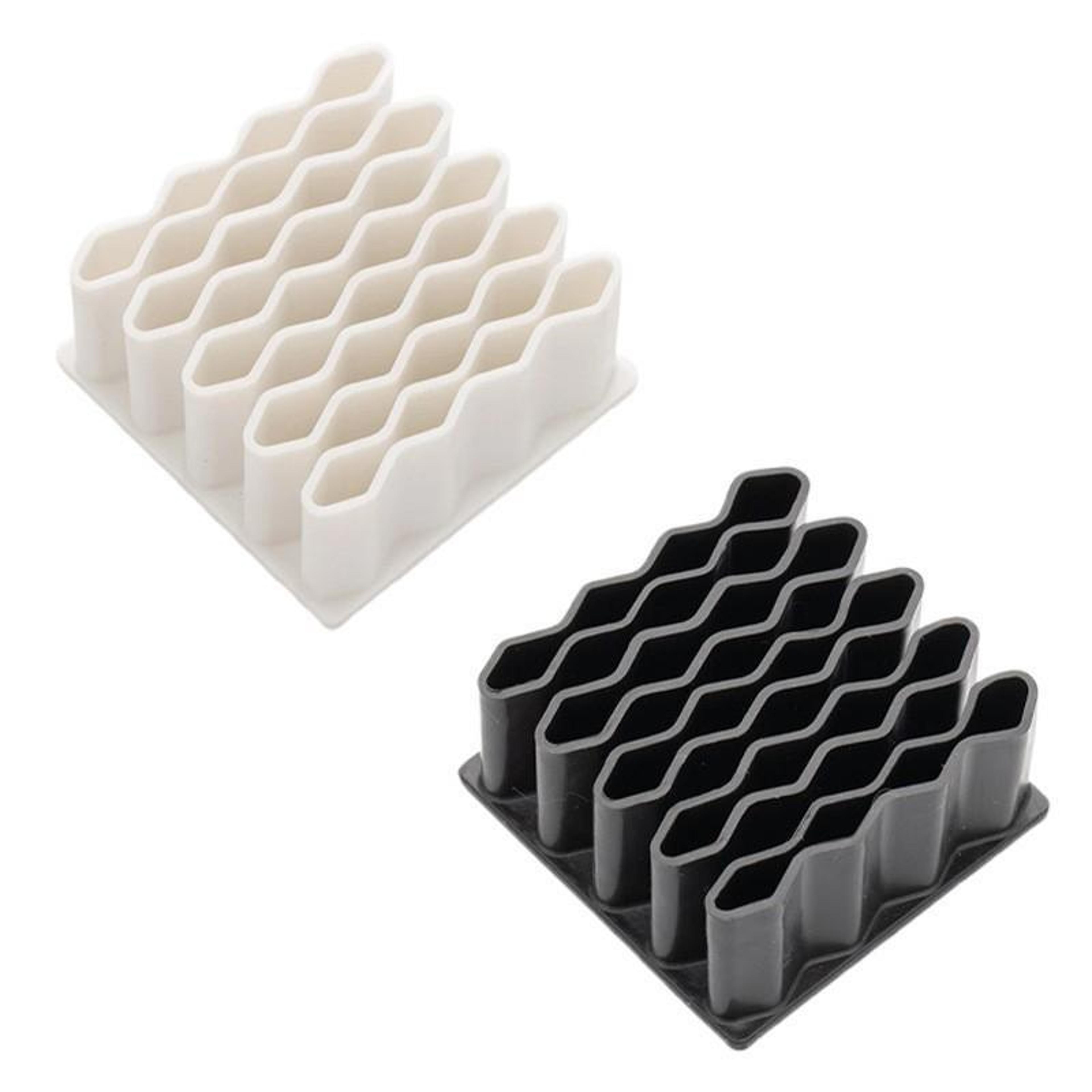 12 slot silicone organizer ointment holder cosmetic storage organizer for tubes and samples