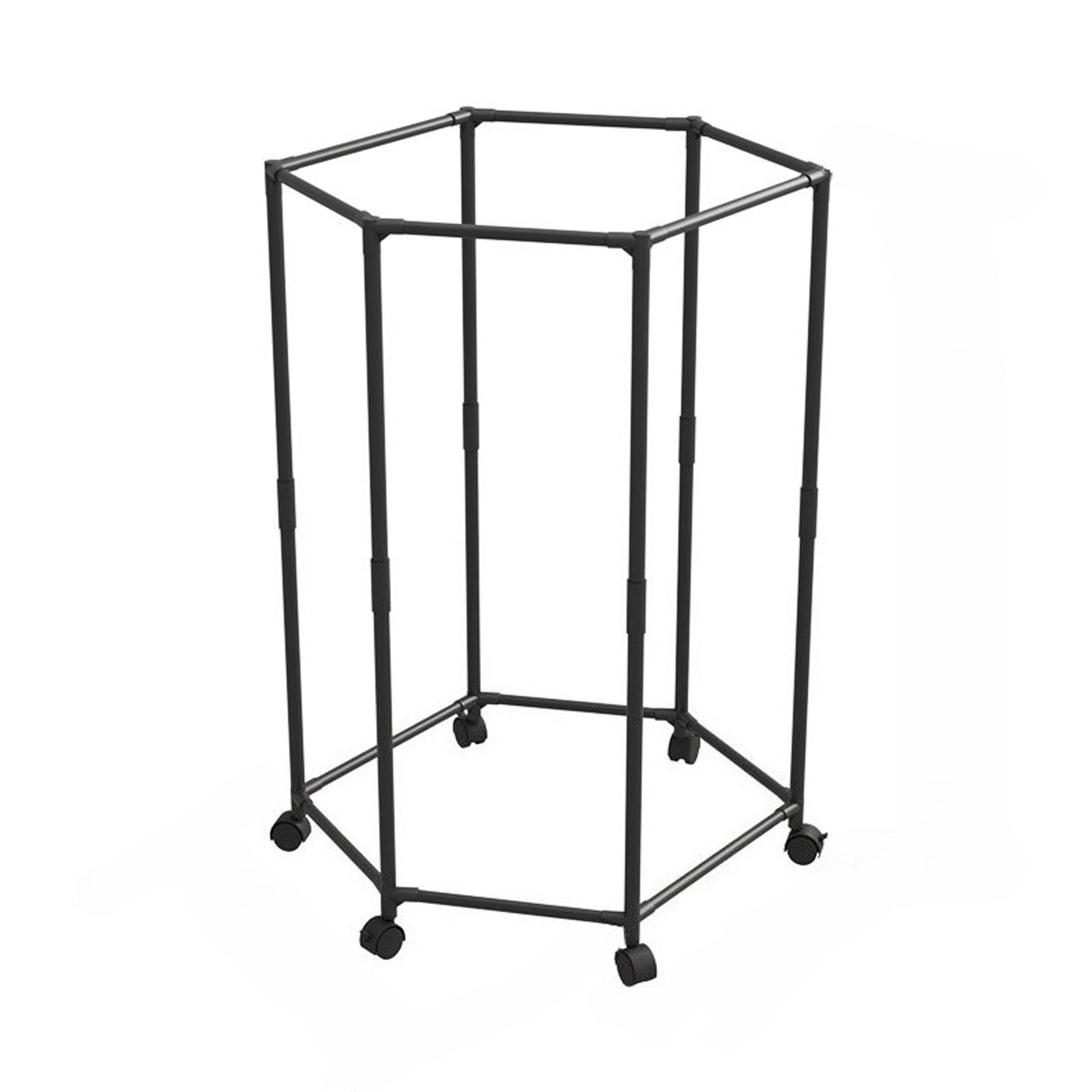 hexagon rotating clothes rack floor hanger movable garment organizer for dormitory bedroom