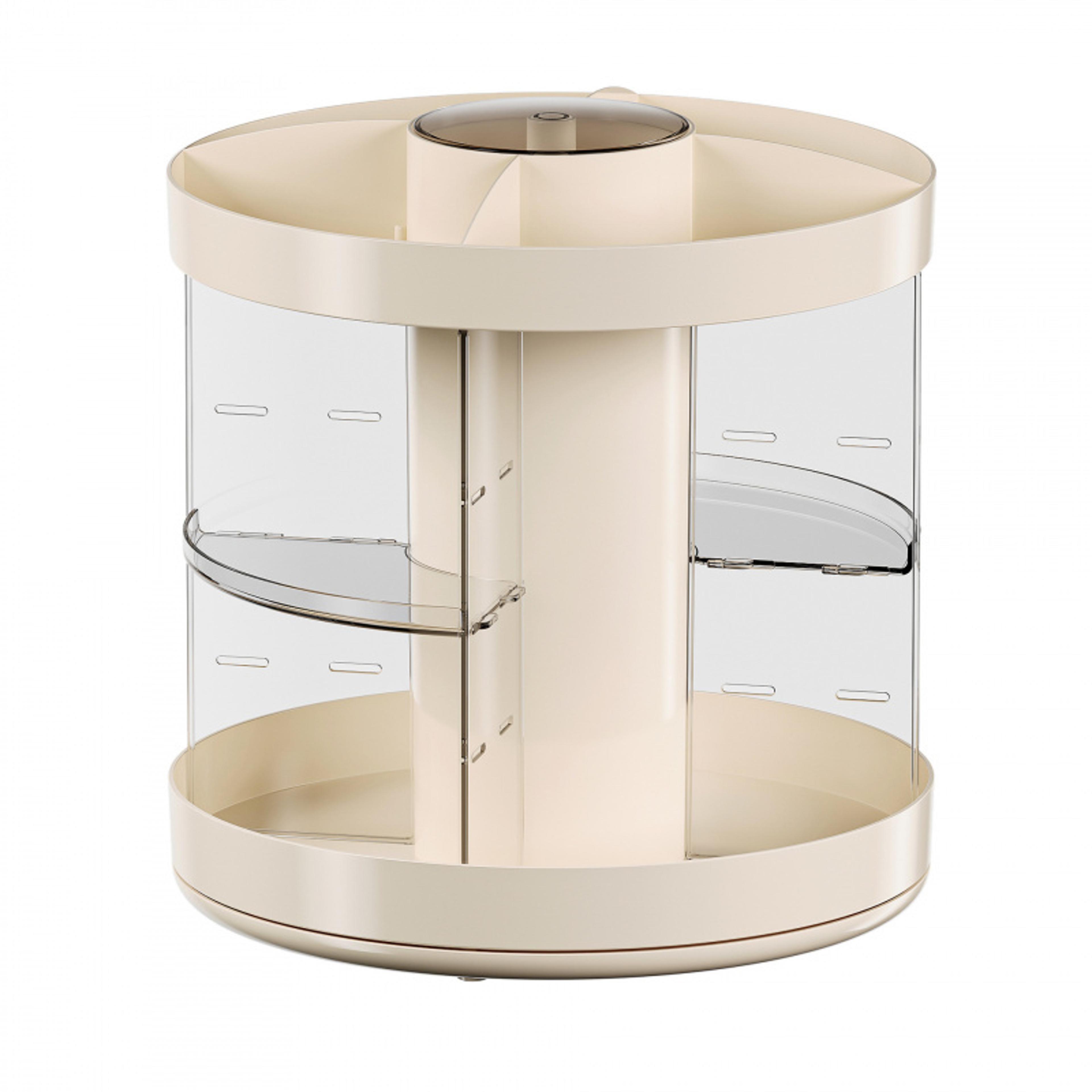 360 rotating makeup organizer acrylic cosmetic storage with multi layer vanity organizer