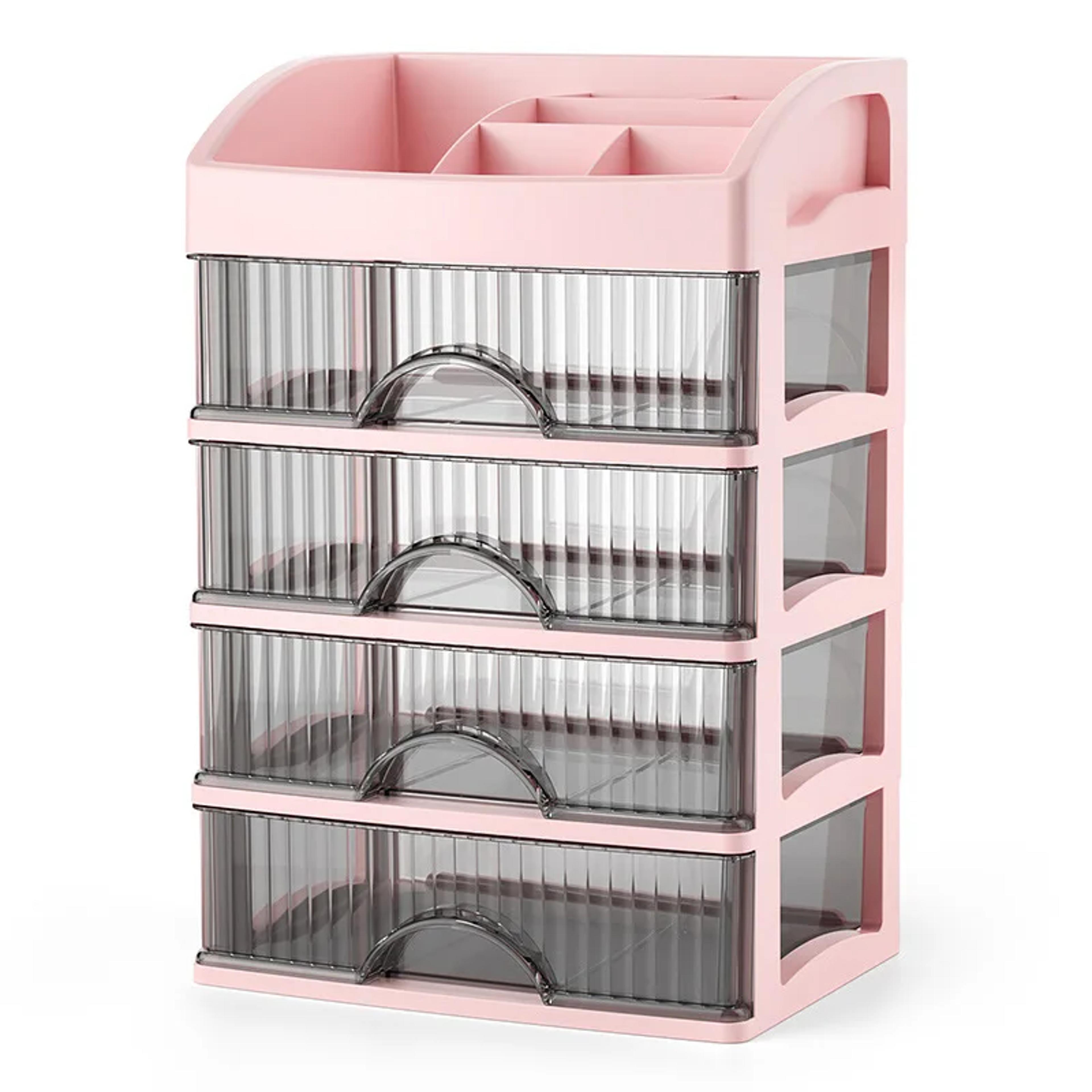 5 layer makeup organizer with drawers large capacity cosmetic and jewelry storage box