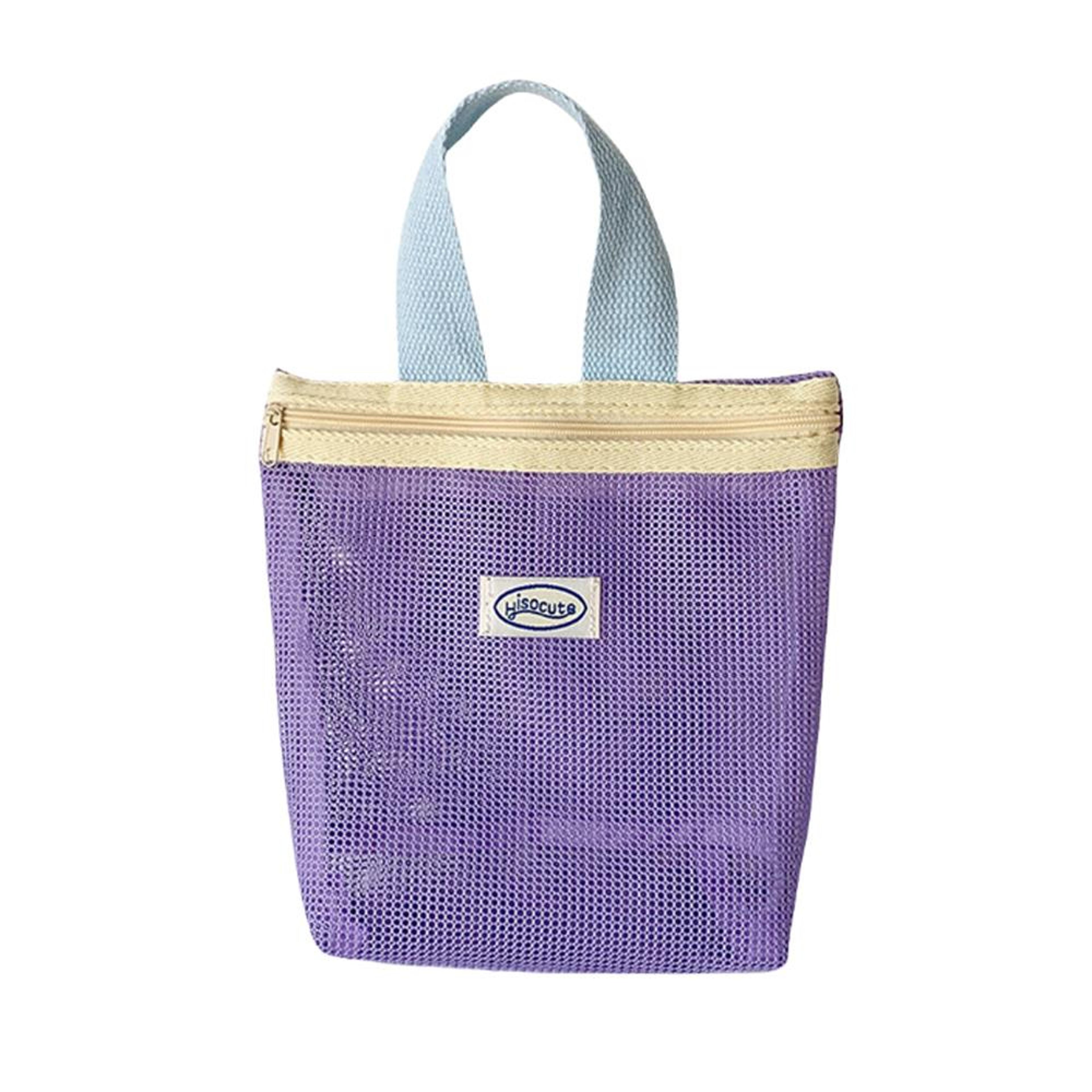 solid color tote bag portable travel makeup pouch and everyday organizer