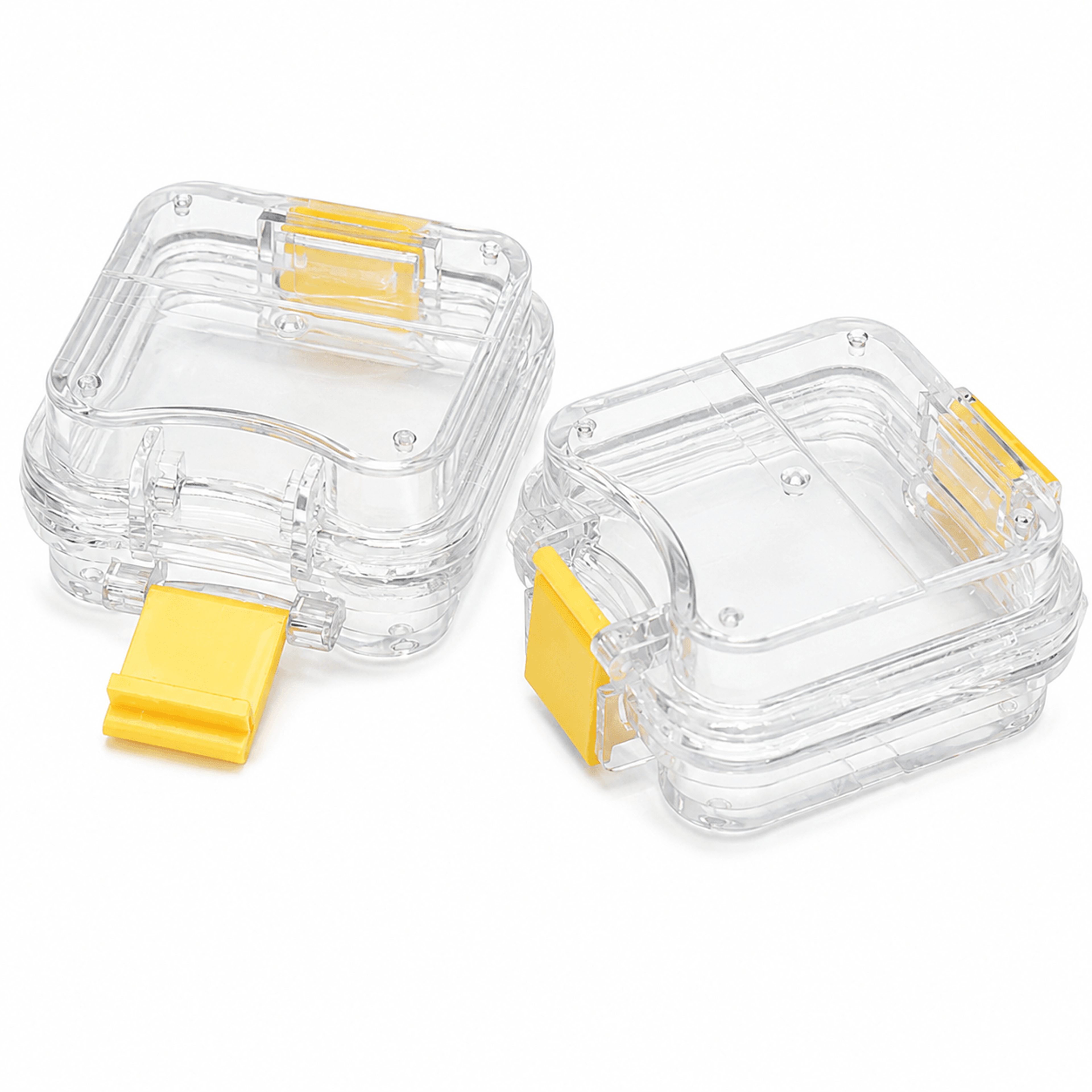 50pcs dental crown box set with clear flexible film for crown bridge and denture storage