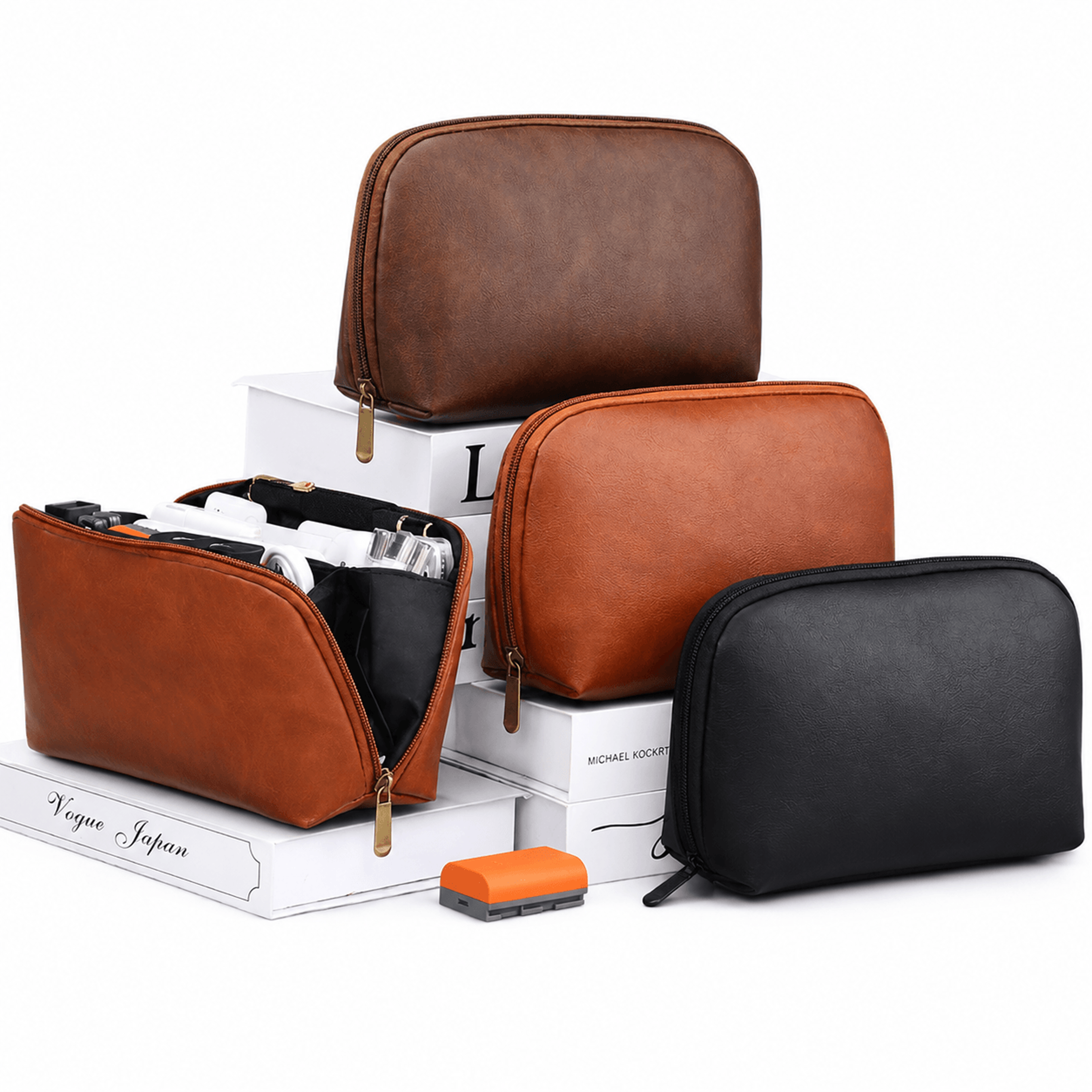 portable electronics organizer bag waterproof travel cable organizer for chargers power bank and accessories