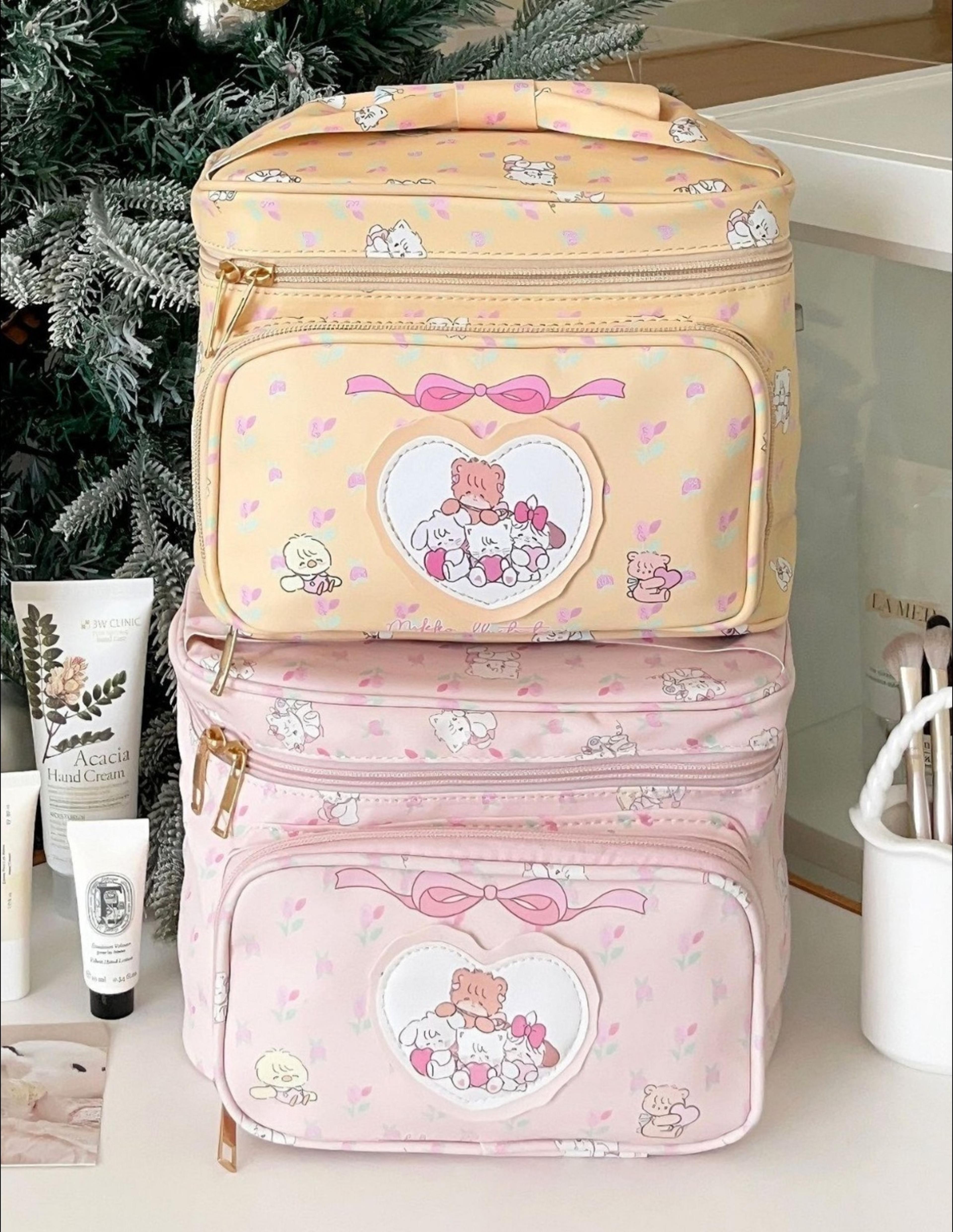 mikko princess makeup bag large capacity travel cosmetic organizer for girls