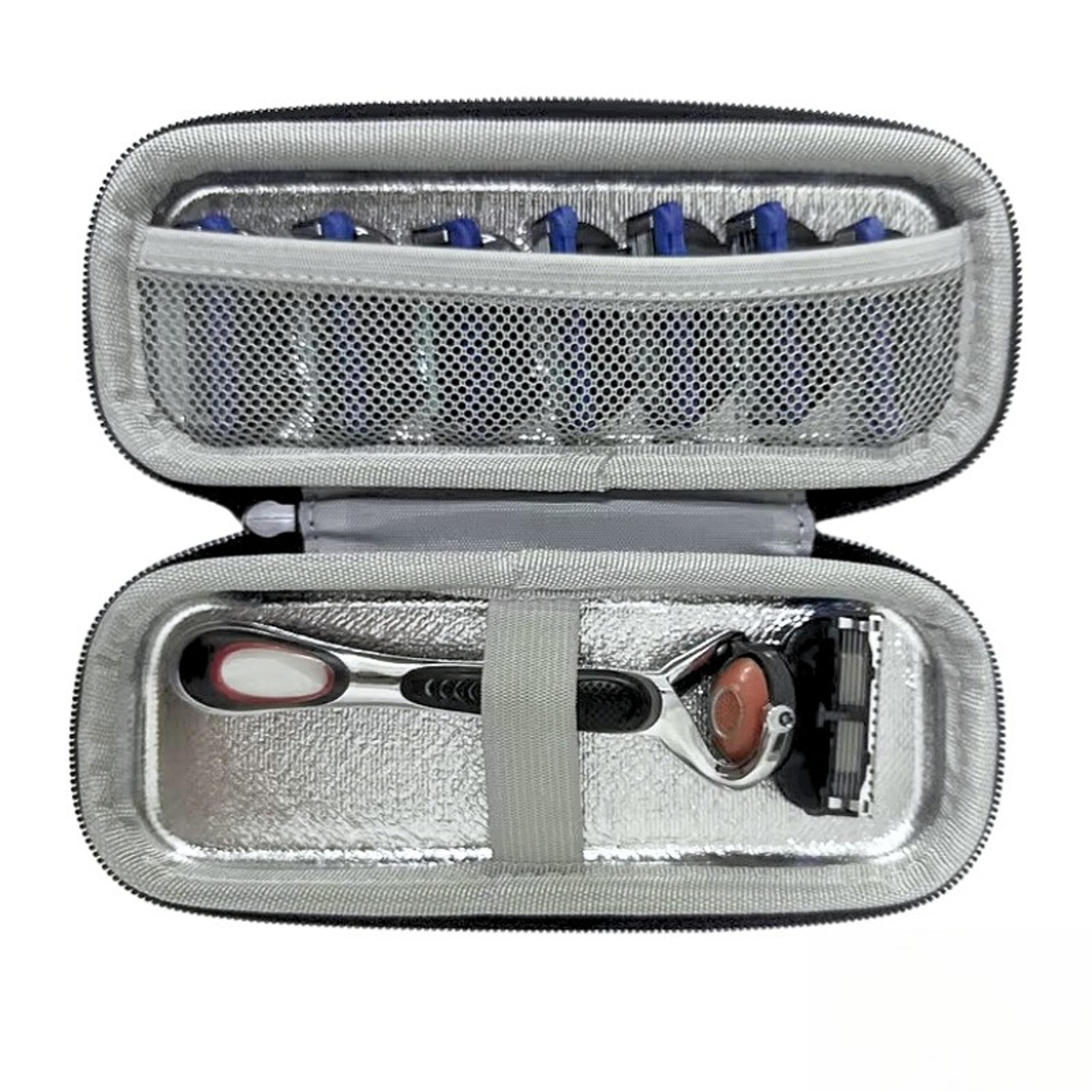 protective eva shaver travel case portable razor and trimmer organizer