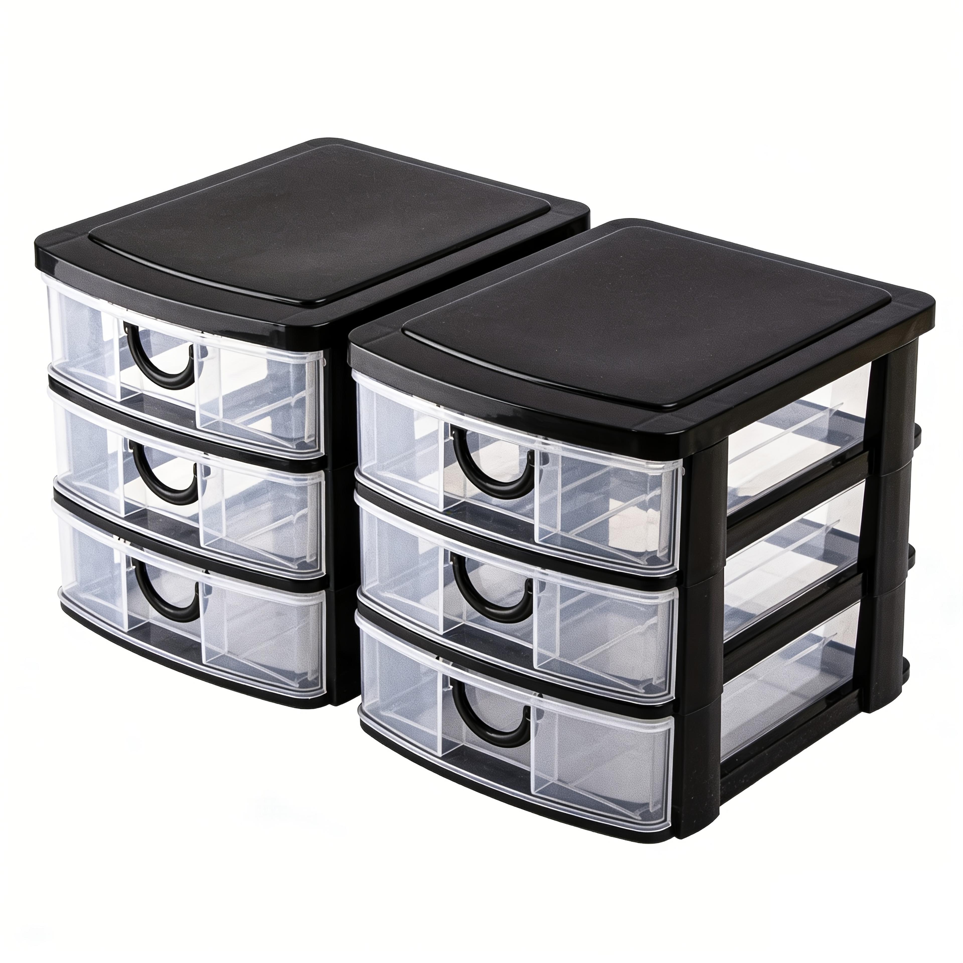 3 drawer makeup organizer clear cosmetic storage box for vanity and bathroom