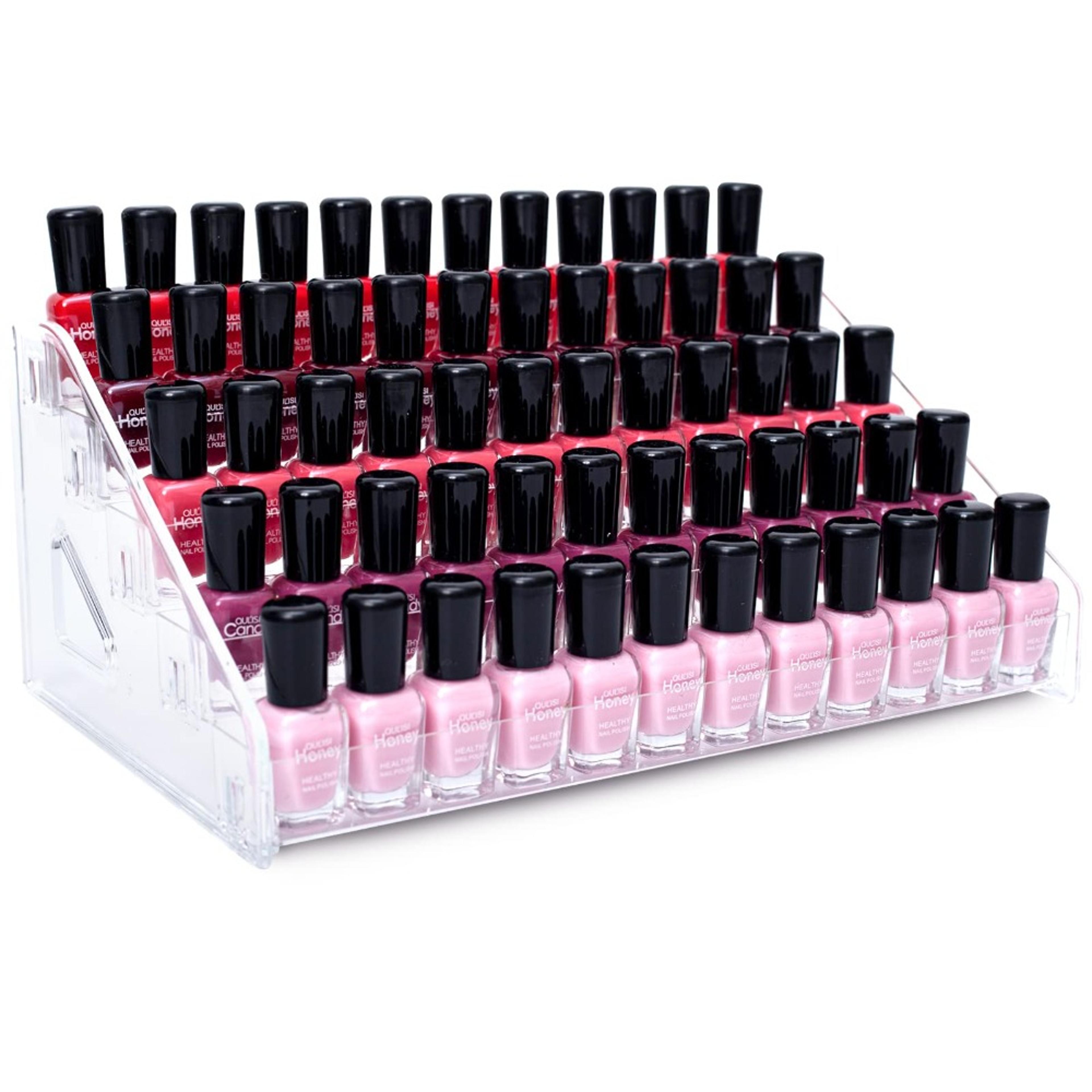 5 tier nail polish organizer and sunglasses display rack