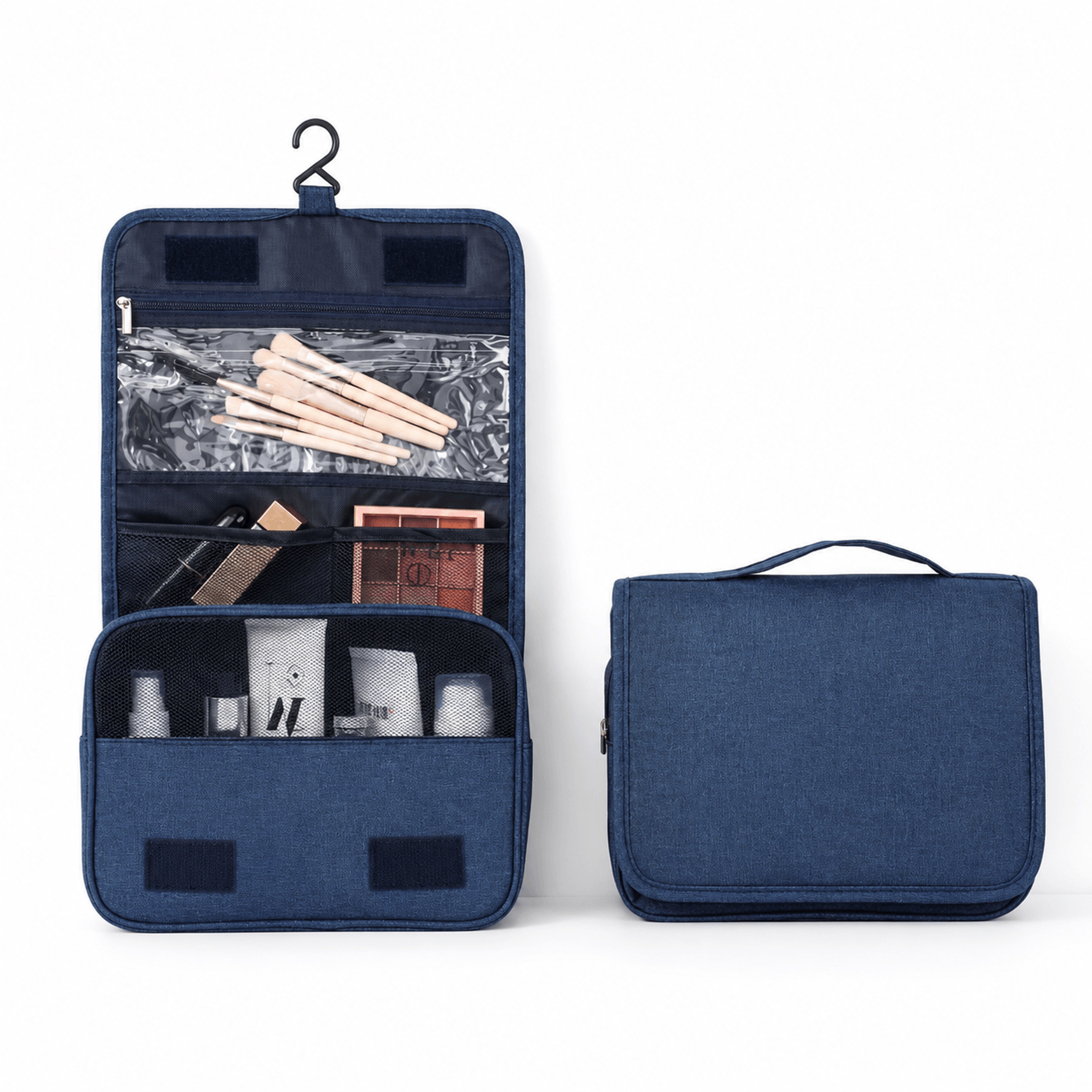 foldable hanging toiletry bag travel cosmetic organizer