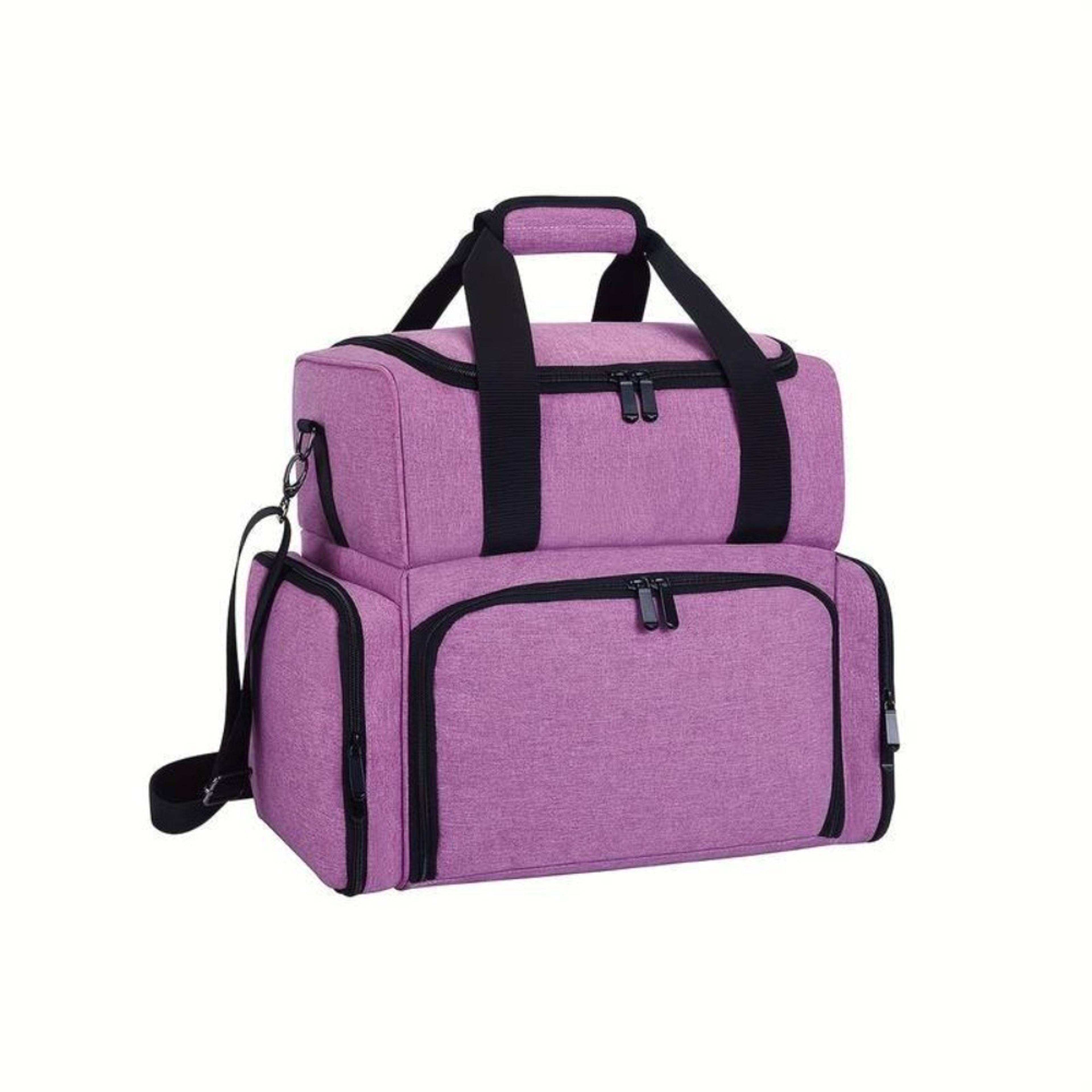 large capacity nail polish organizer bag with 80 bottle storage and manicure tool compartments