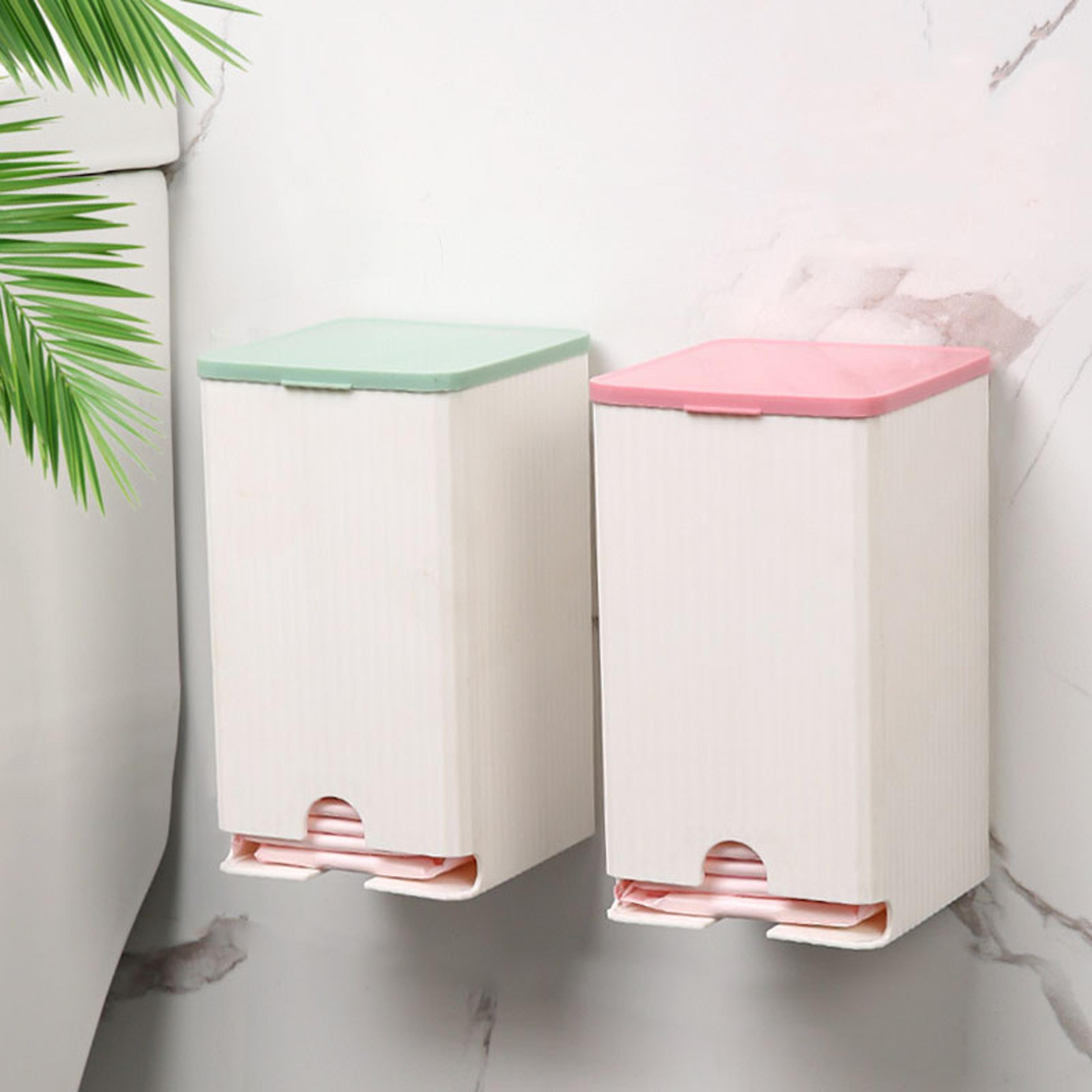 wall mounted feminine care organizer sanitary pad holder for bathroom storage