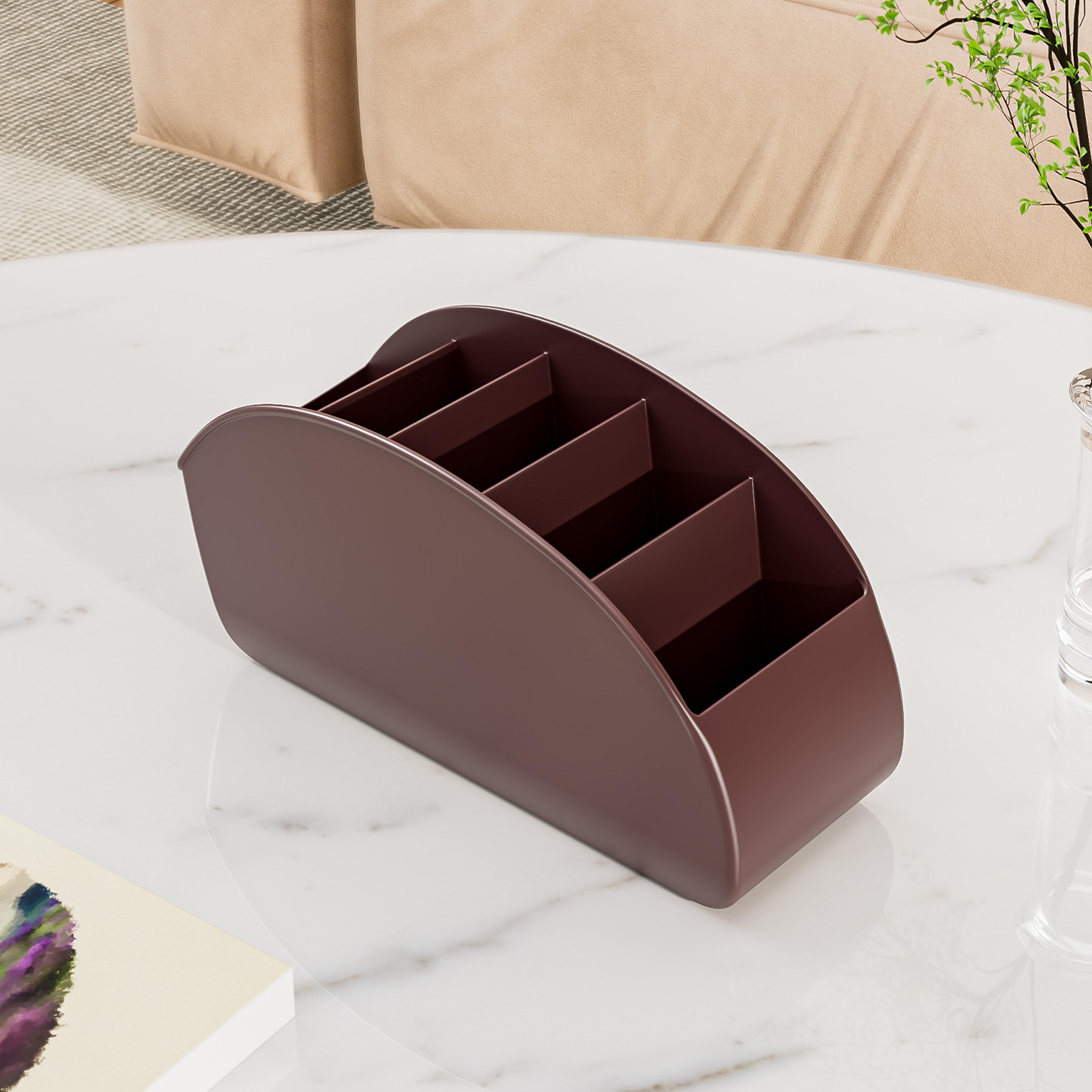 5 compartment remote control holder and desktop organizer caddy