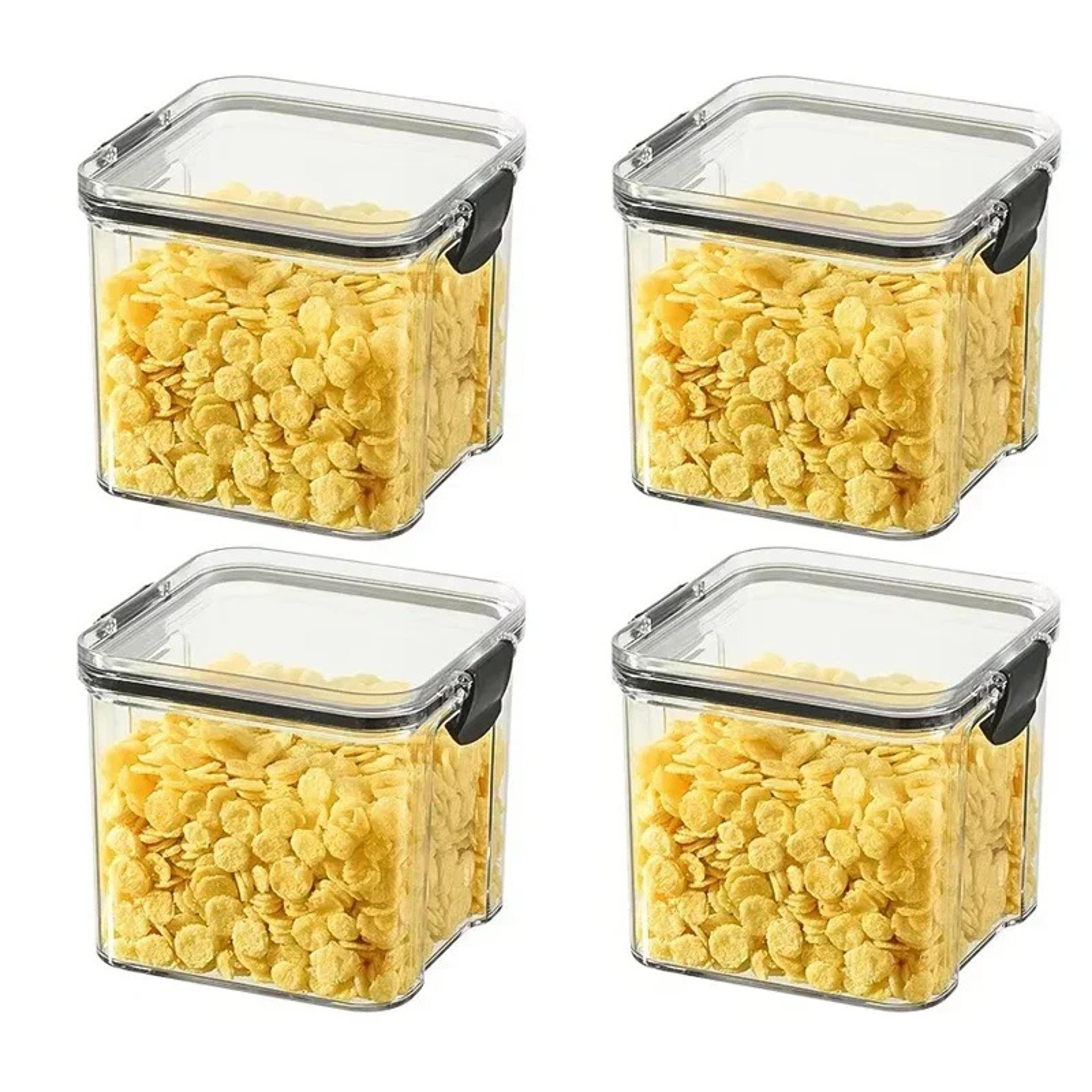 airtight food storage containers stackable pantry organizer jars