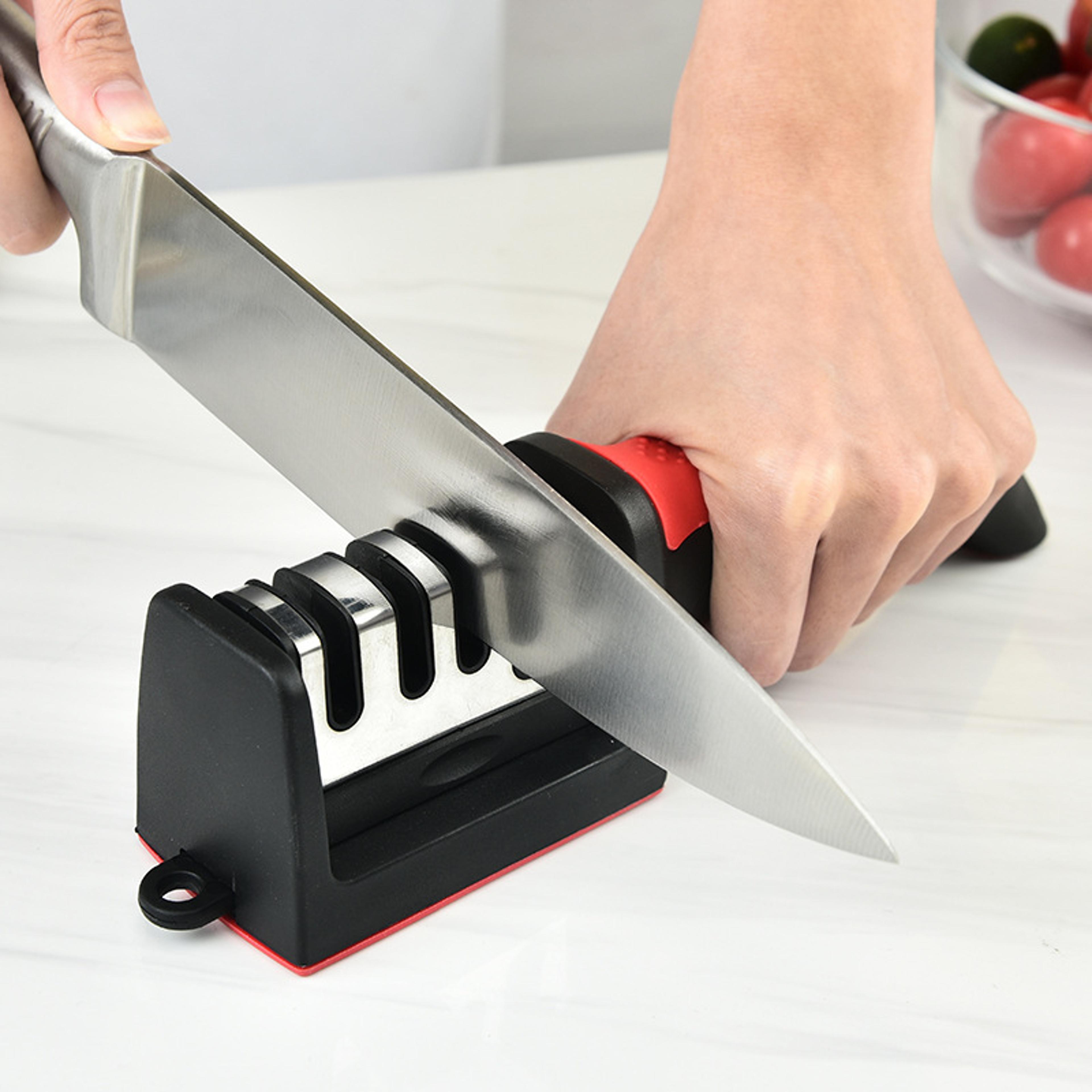 kitchen knife sharpener manual blade and scissor sharpening tool