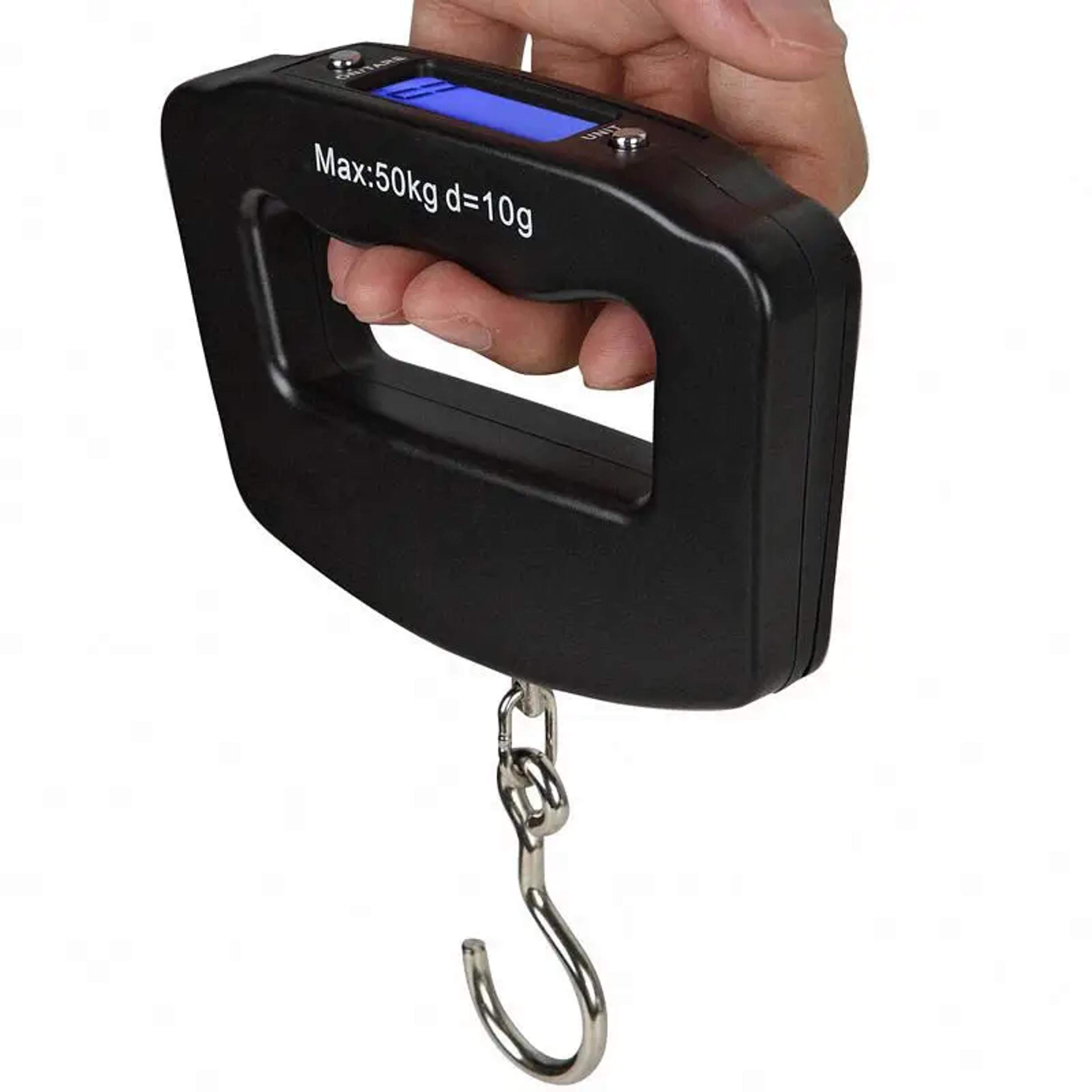 50kg portable digital luggage scale with lcd backlight and hanging hook