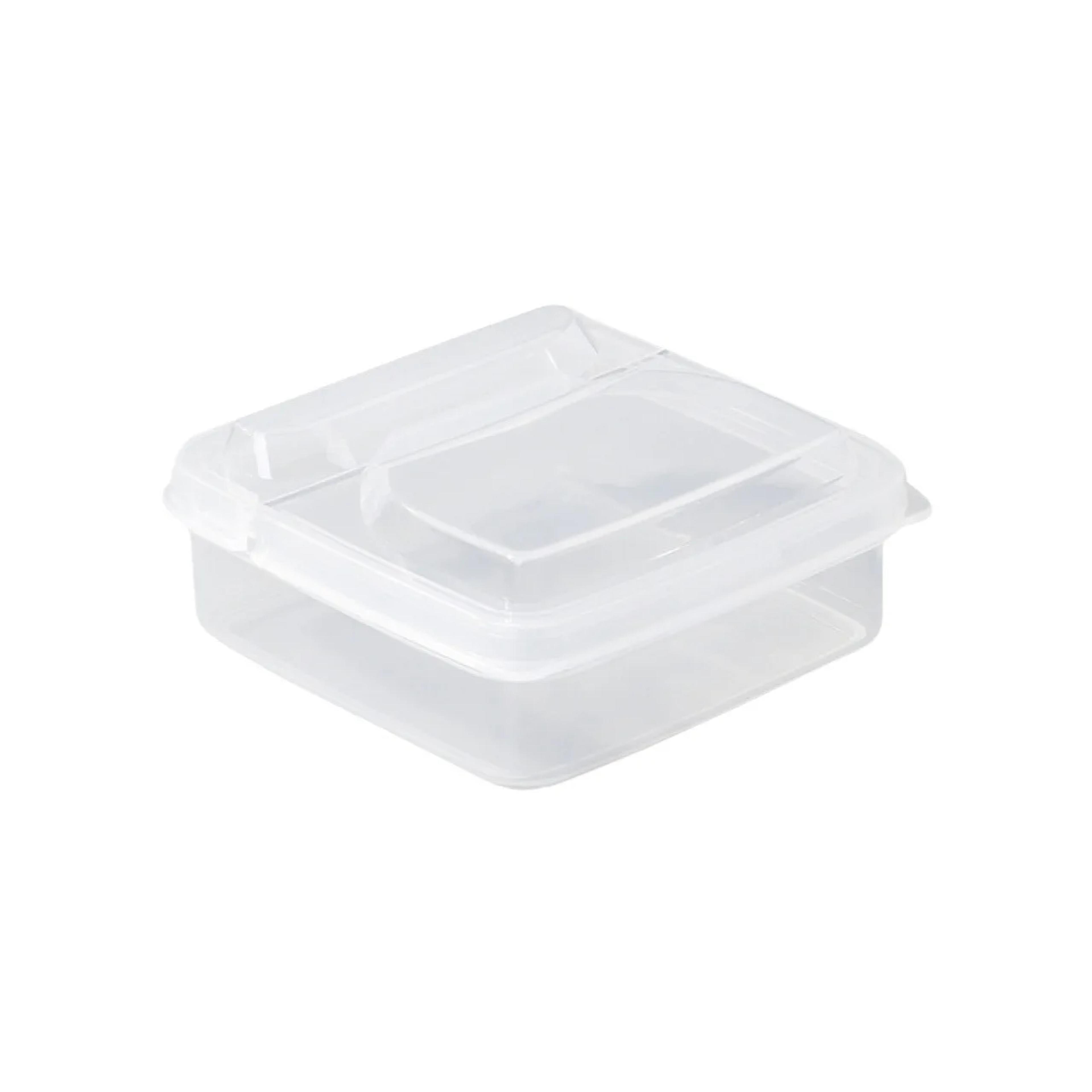 clear cheese storage container with flip lid for fridge and butter