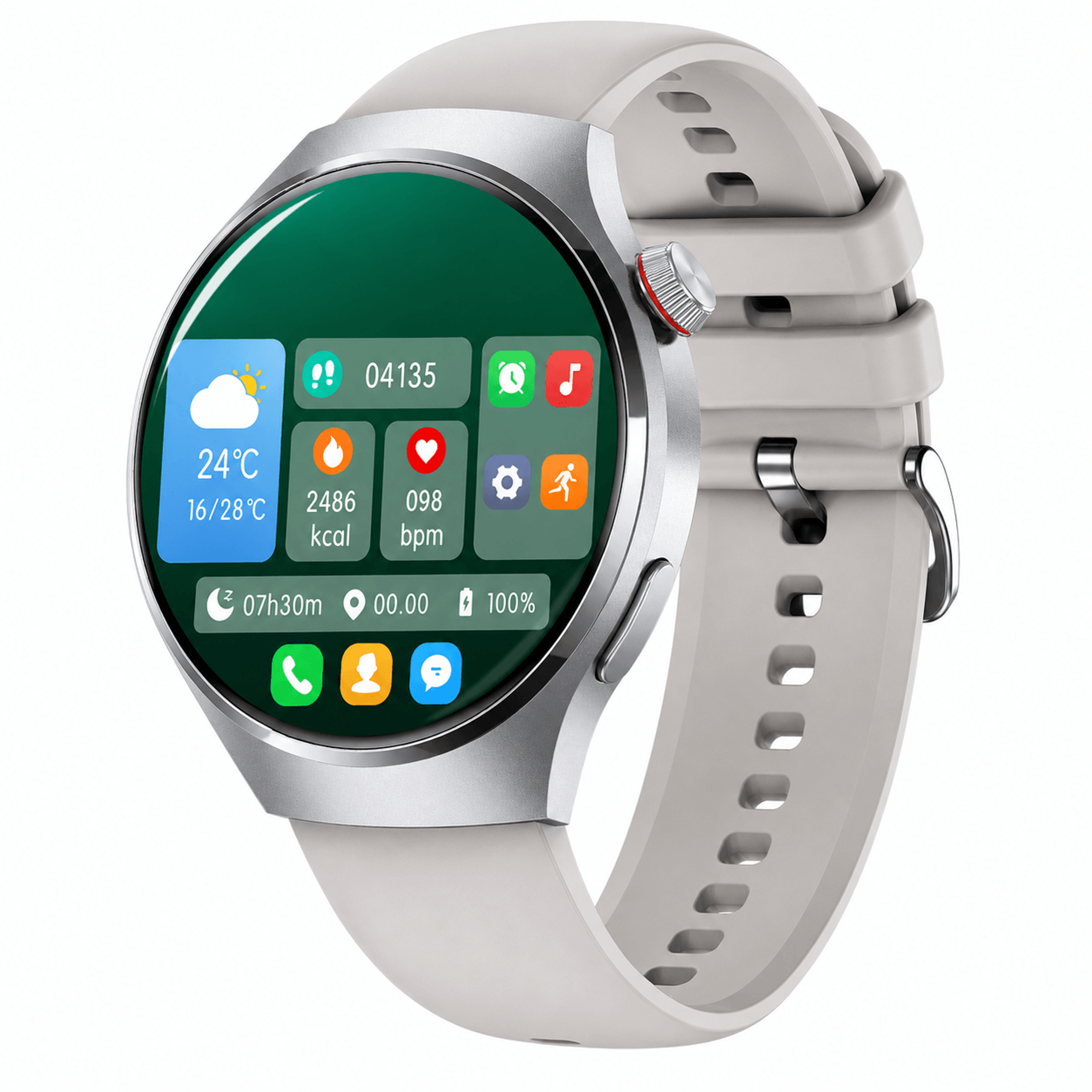 mens waterproof smart watch with bluetooth calling and health monitoring
