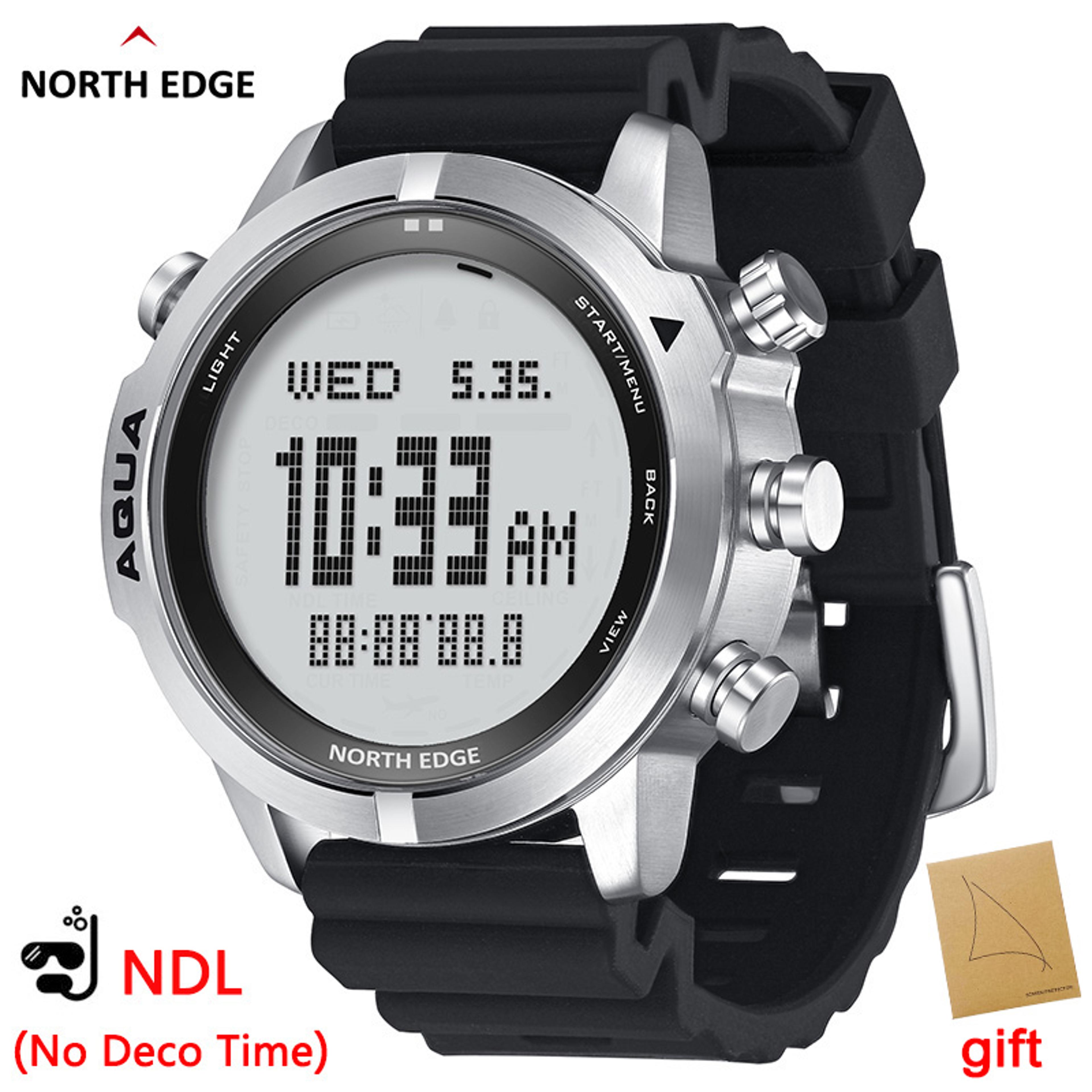 professional diving computer watch with ndl scuba mode, compass, altimeter and barometer
